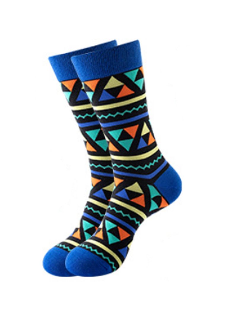Other Set of 5 Pairs Geometric Theme Pattern Cozy Socks (One Size) Size ONE SIZE - 2 Thumbnail