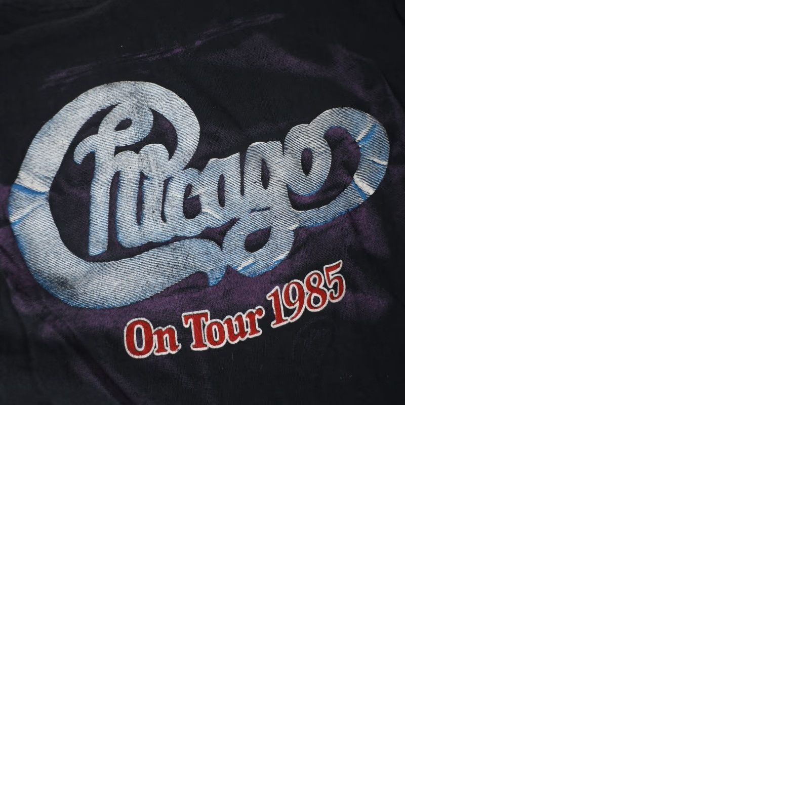 Vintage VINTAGE Chicago On Tour Mens Large Graphic Band Tee Black Men Shirt Size US L / EU 52-54 / 3 - 9 Thumbnail