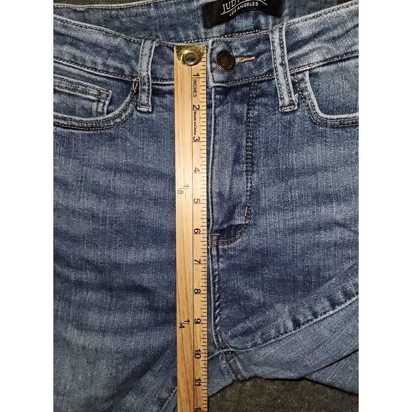 Vintage Judy Blue Skinny Jeans Women's 3 Regular Mid Rise Ankle Denim Stretch Pockets Blue Preppy City 26.5 Inseam Size 26" / US 2 / IT 38 - 6 Thumbnail