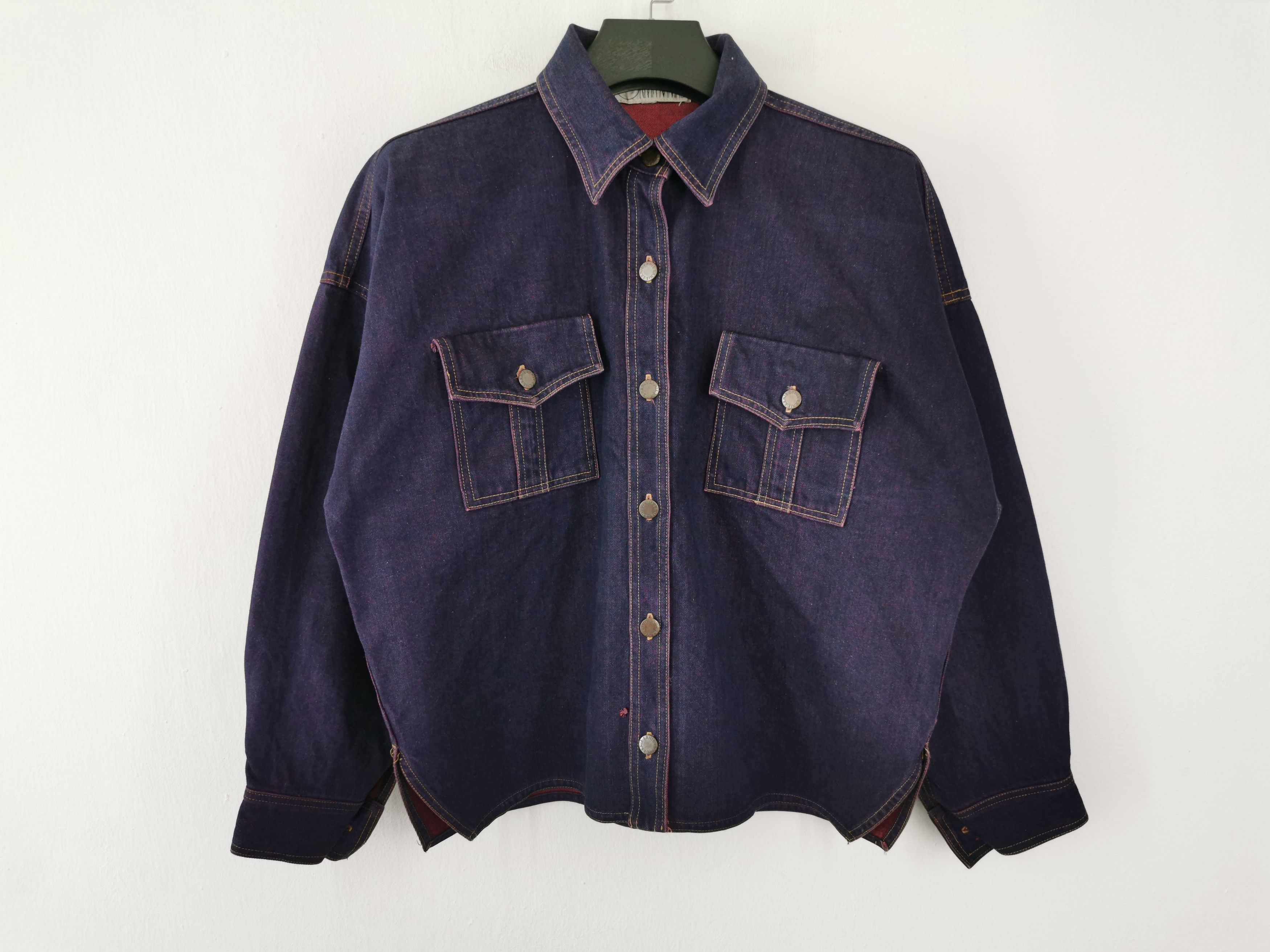 Other Norma Kamali American Fashion Designer Button Denim Shirt Size US XL / EU 56 / 4 - 1 Thumbnail