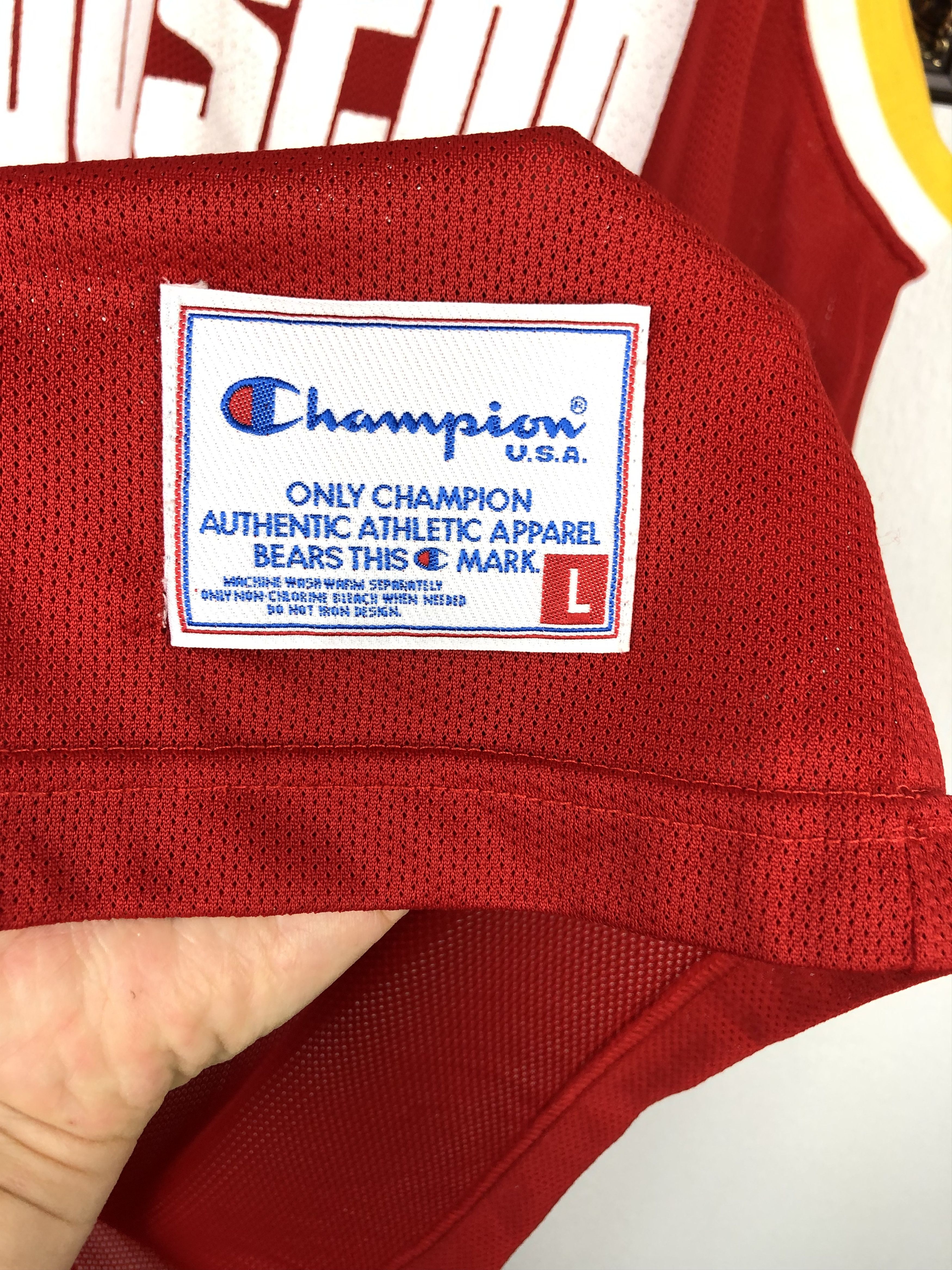 Champion Vintage Hakeem Olajuwon Houston Rockets Champion NBA Jersey Size US L / EU 52-54 / 3 - 5 Thumbnail