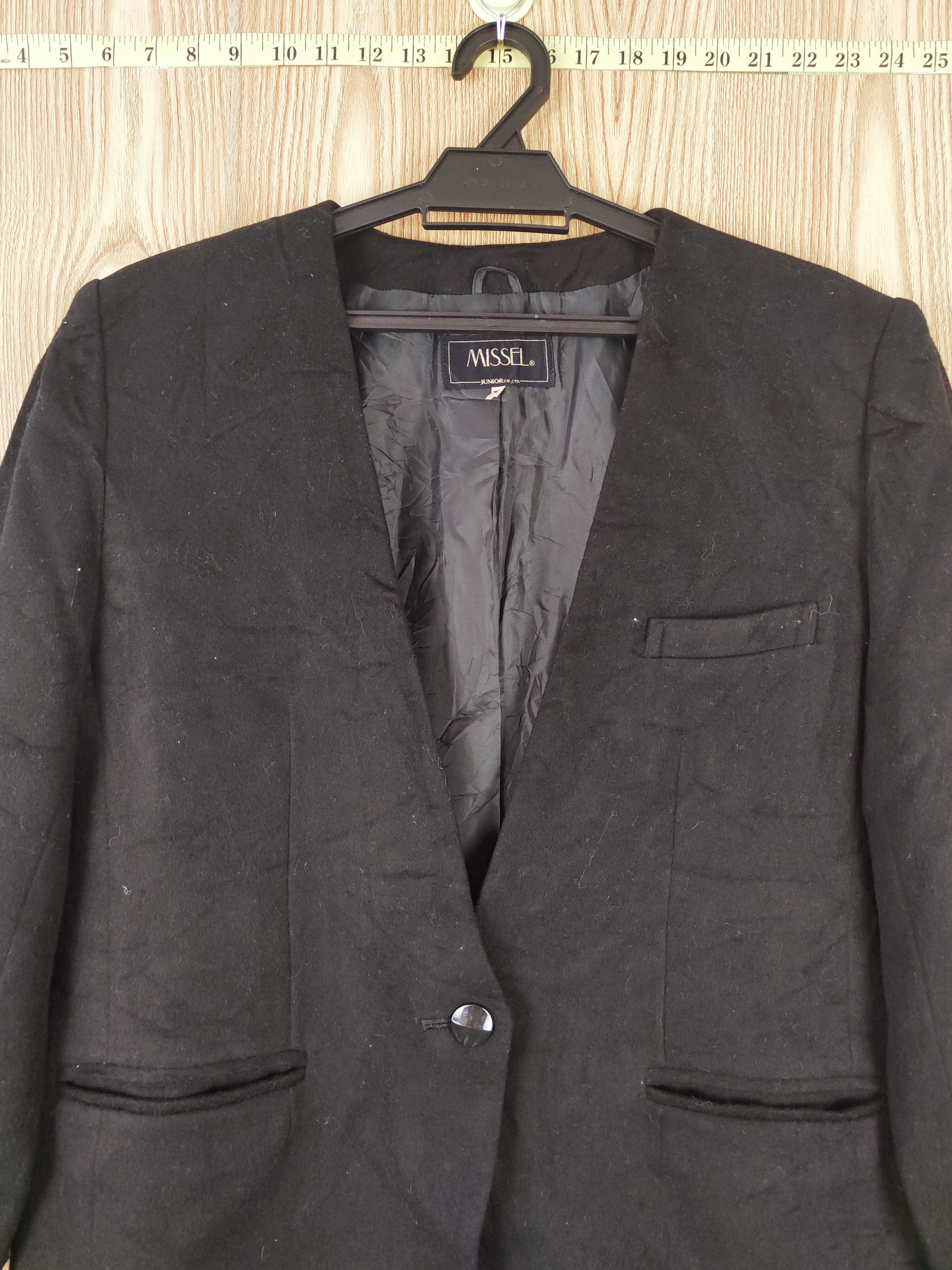 Japanese Brand × Vintage luxury Fashion Design by Missel Black Wool Blazers Size US L / EU 52-54 / 3 - 2 Thumbnail