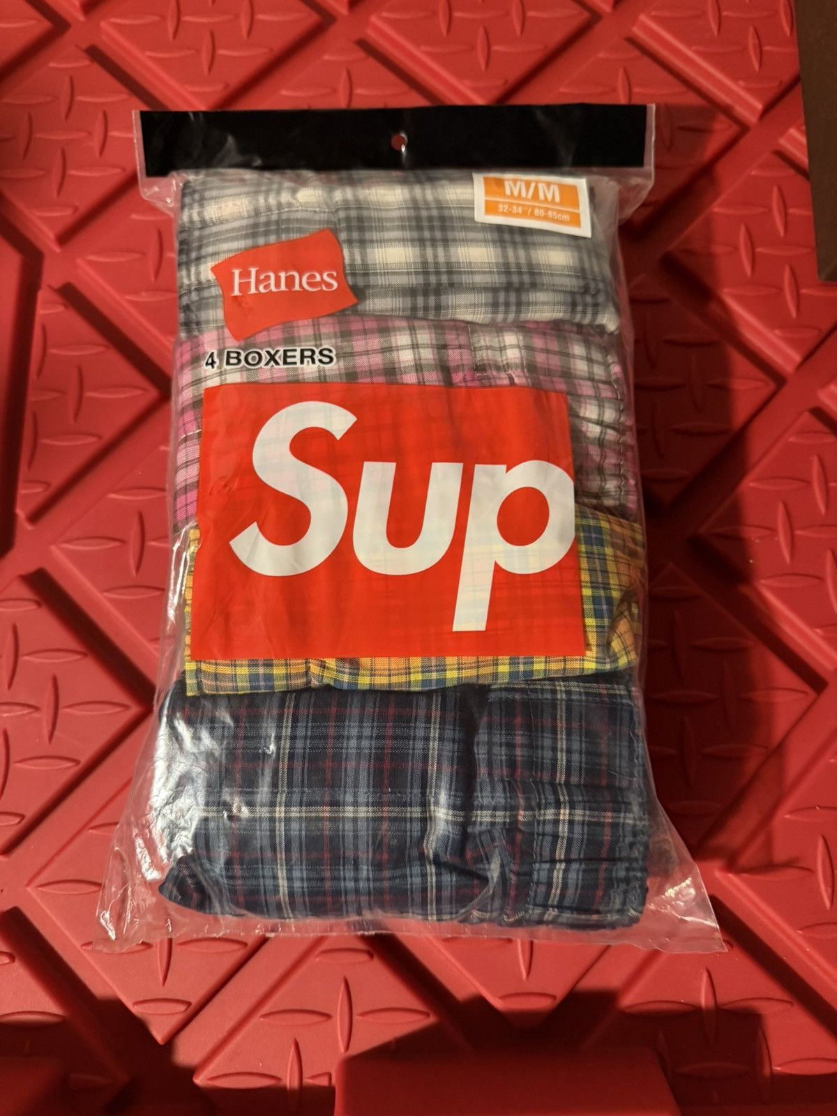 Supreme Supreme / Hanes Plaid Multicolor Boxers (4 Pack) | Grailed