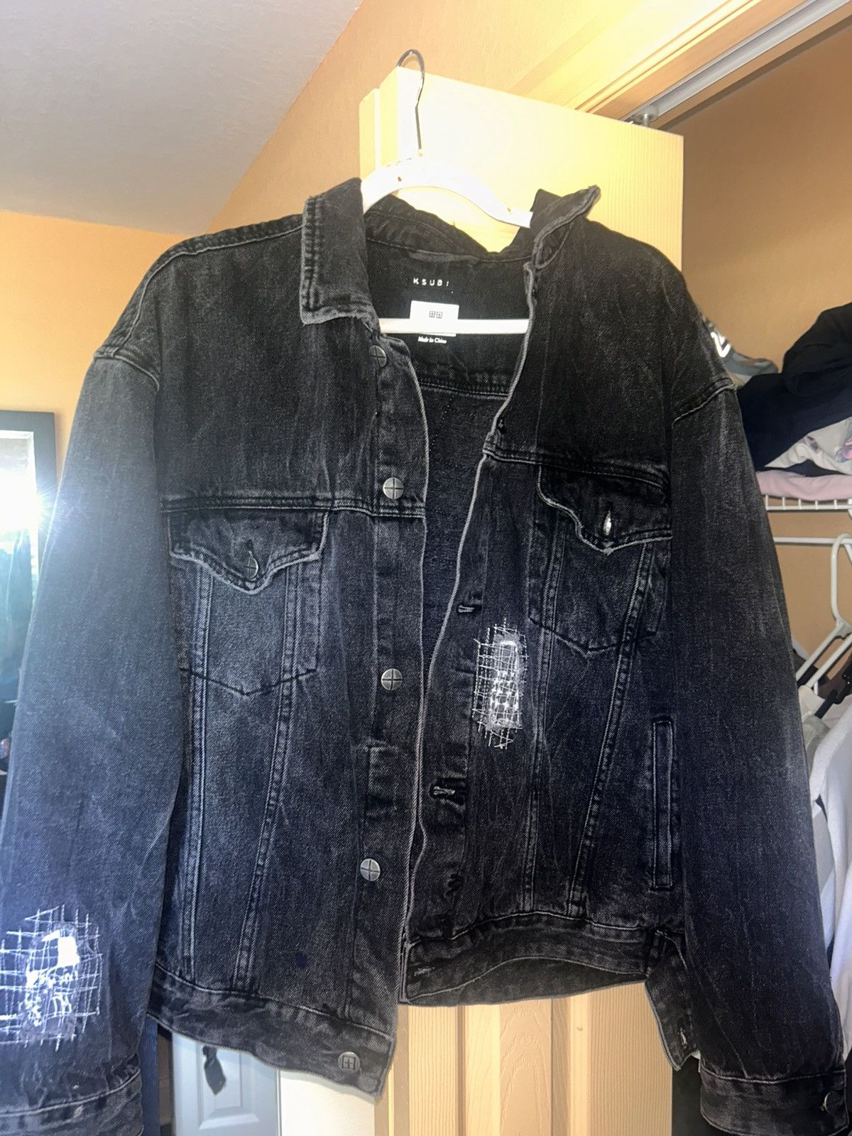 Rare Ksubi black denim jacket
