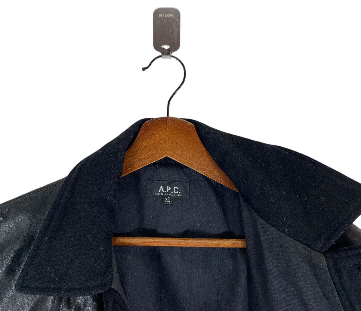 A.P.C. VINTAGE A.P.C FRANCE LEATHER PART WOOL BUTTON JACKET Size US XS / EU 42 / 0 - 7 Thumbnail