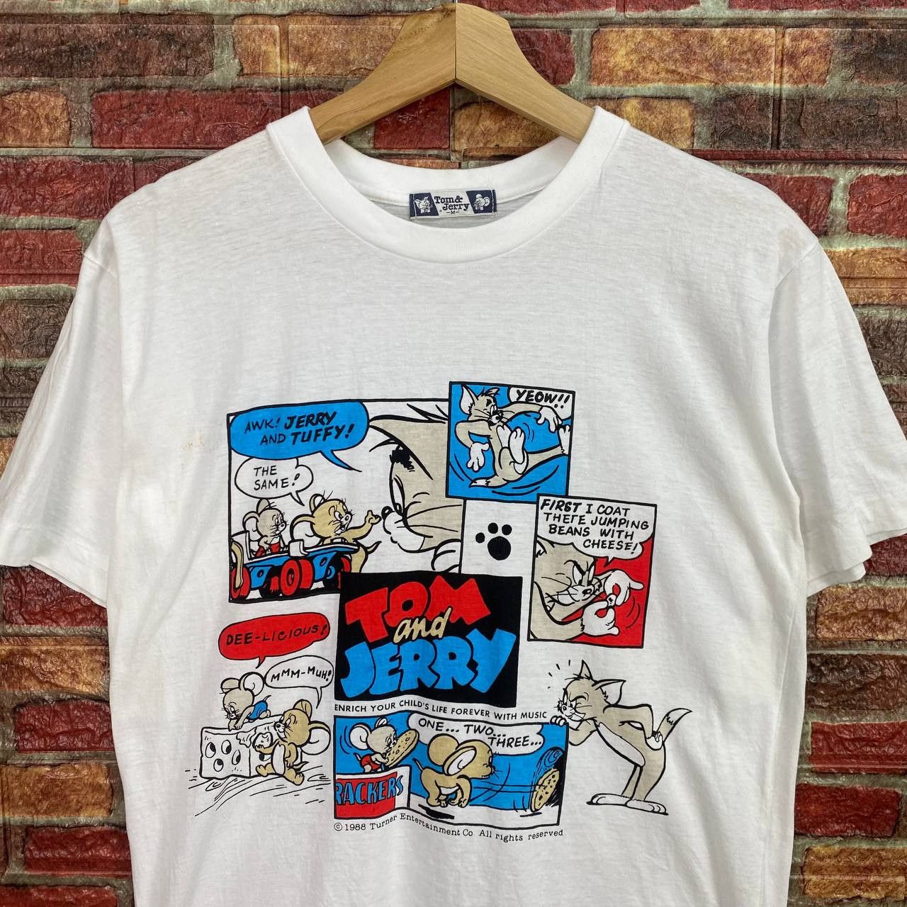 Vintage Vintage 1988 Tom & Jerry Paperthin Comic Strip Graphic Size US M / EU 48-50 / 2 - 3 Thumbnail