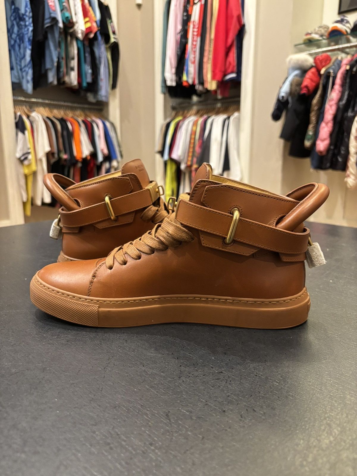 Buscemi Buscemi High Top Lock Sneakers Size US 8 / EU 41 - 3 Thumbnail
