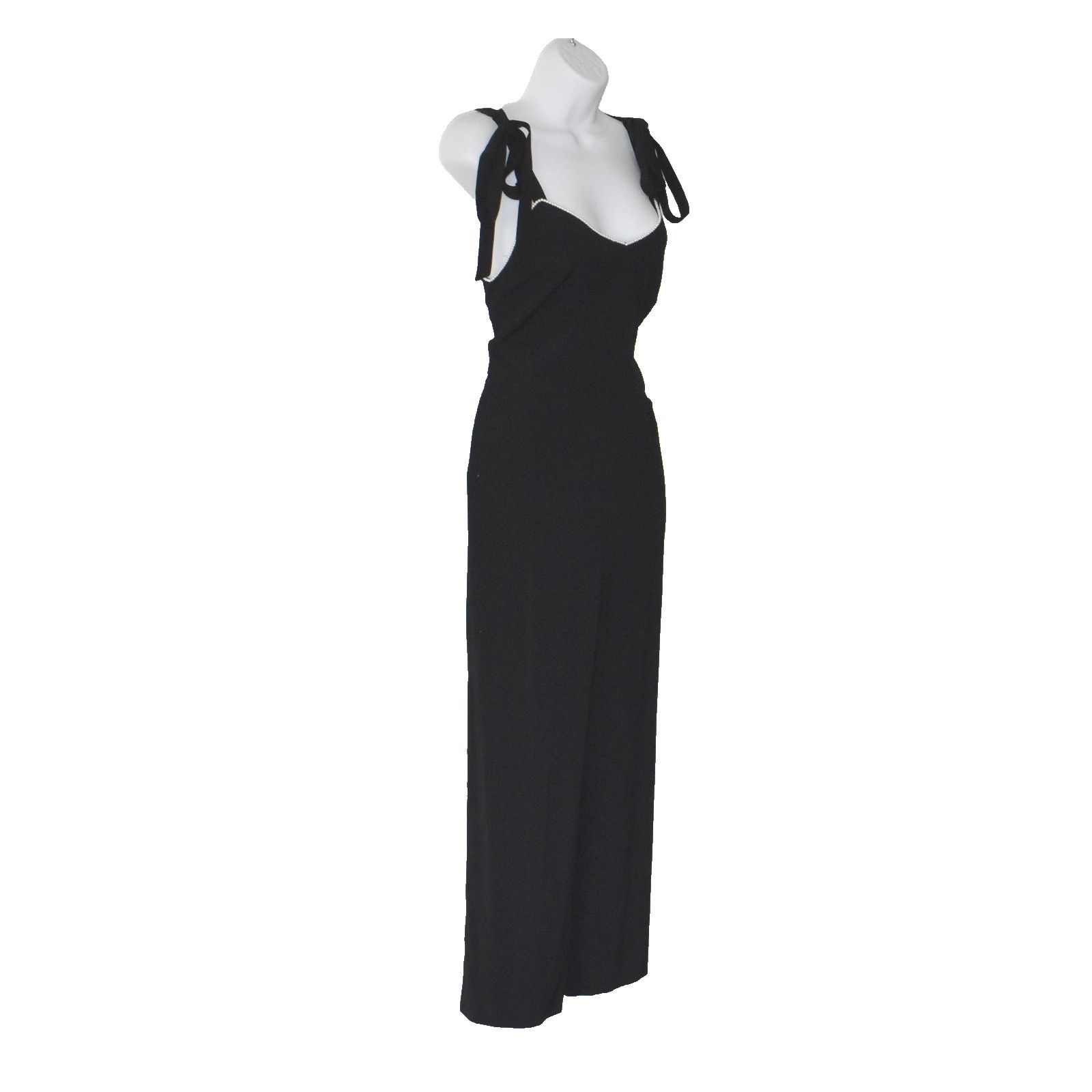 Sandro SANDRO PARIS Beaded Tie Shoulder Strap Jumpsuit Size 38 Size 30" / US 8 / IT 44 - 3 Thumbnail