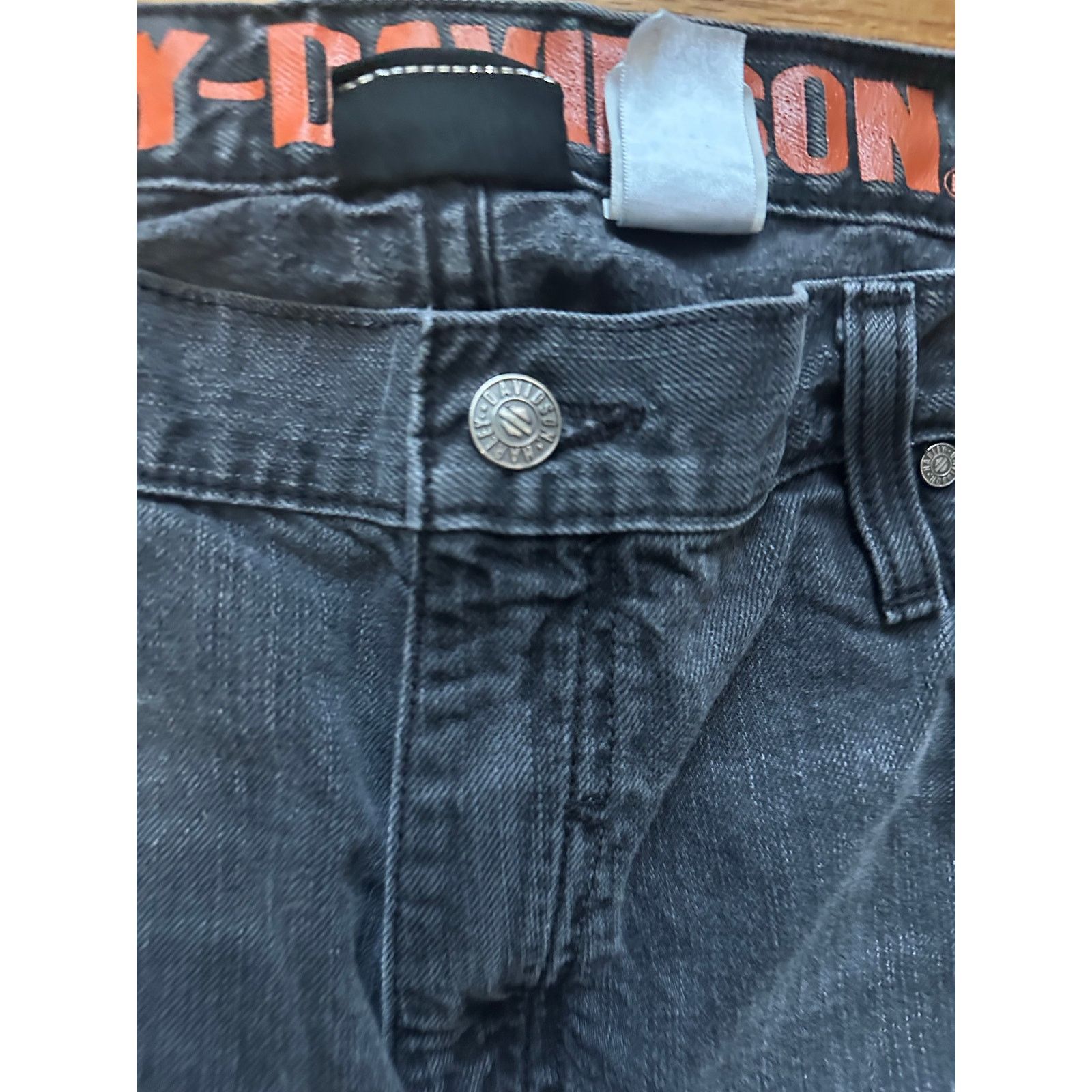 Harley Davidson Harley Davidson Dark Wash Fray Hem Jeans Size US 36 / EU 52 - 5 Thumbnail