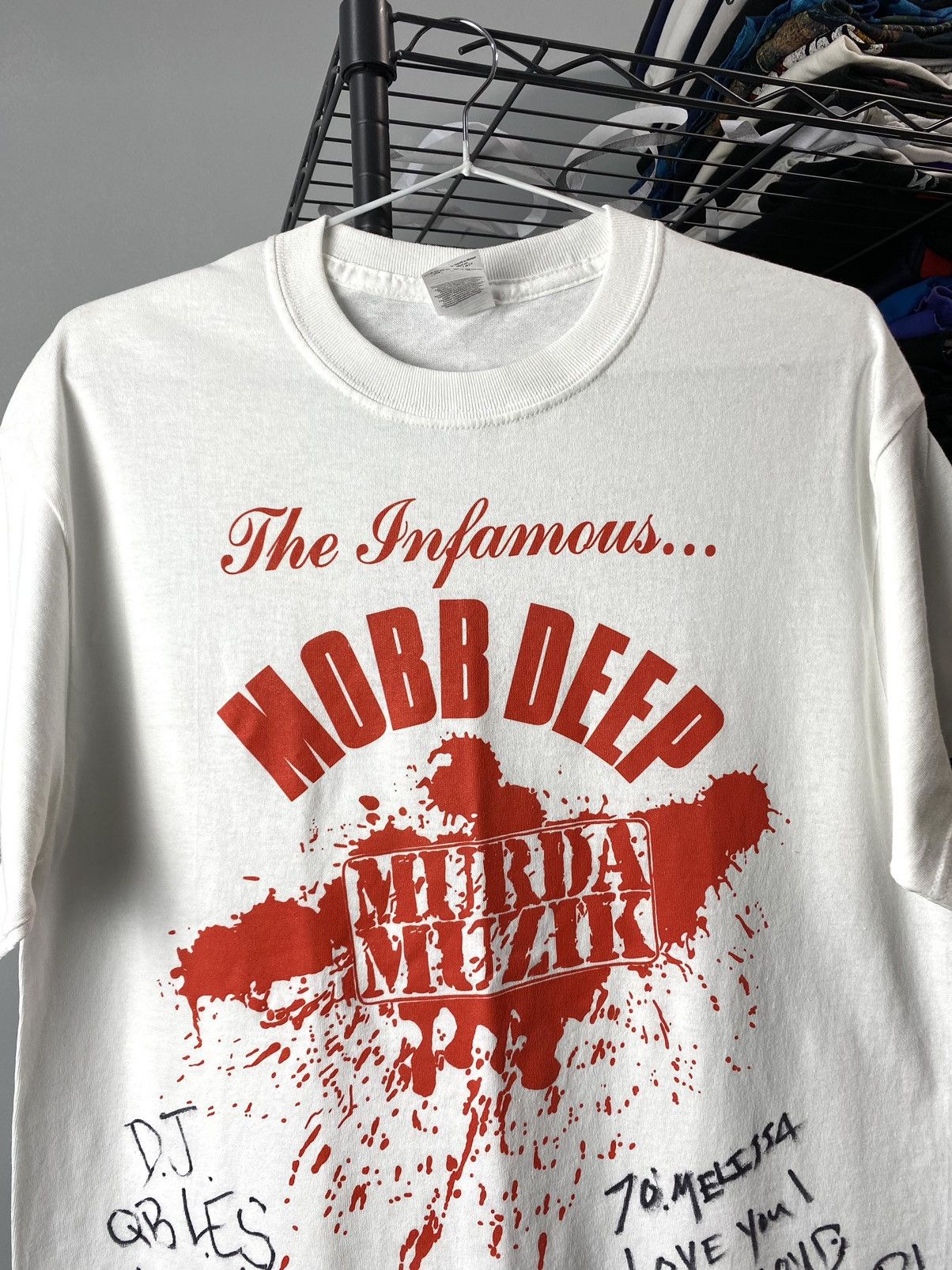 Band Tees Rare! Mobb Deep Signature T Shirt DJ Les Hip Hop Size US M / EU 48-50 / 2 - 2 Thumbnail