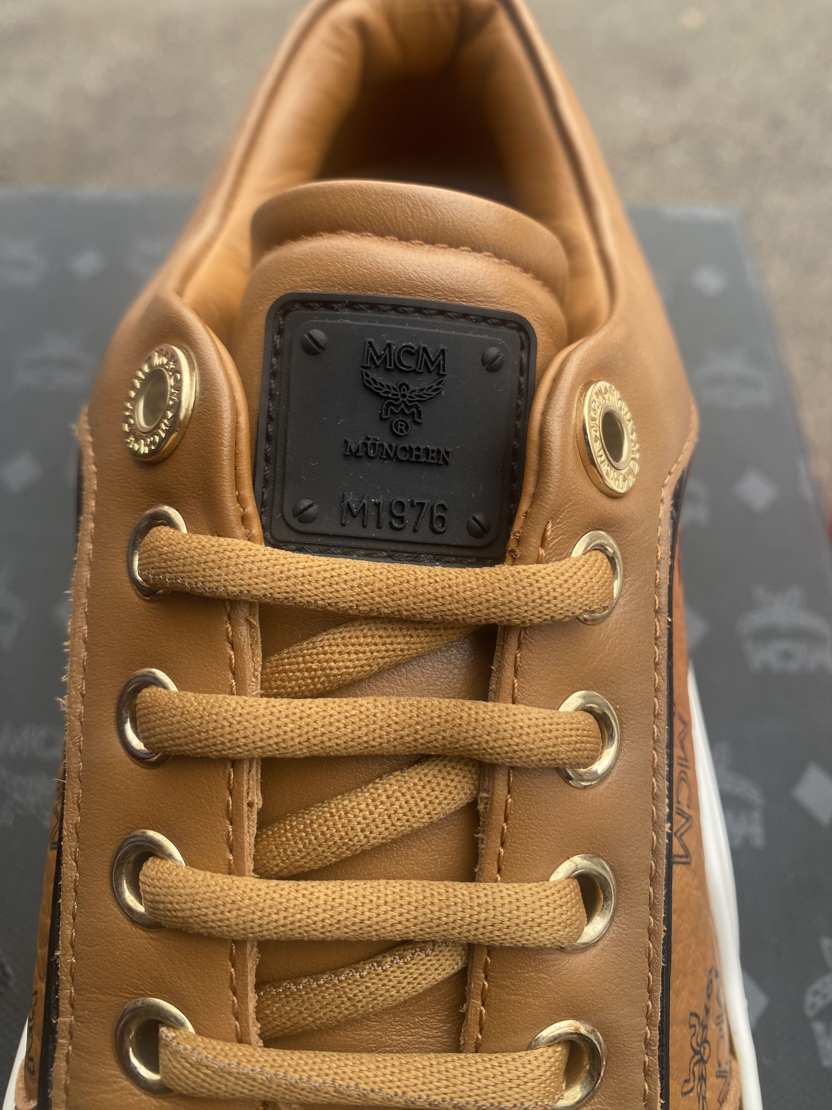 MCM MCM Low Top Sneakers Brown Beige 36 EU 5.5 US Size US 5.5 / IT 35.5 - 4 Thumbnail