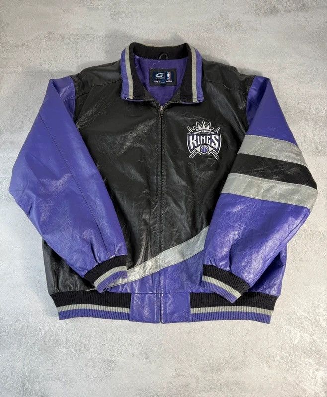 NBA Sacramento Leather Jacket Size US XL / EU 56 / 4 - 1 Thumbnail
