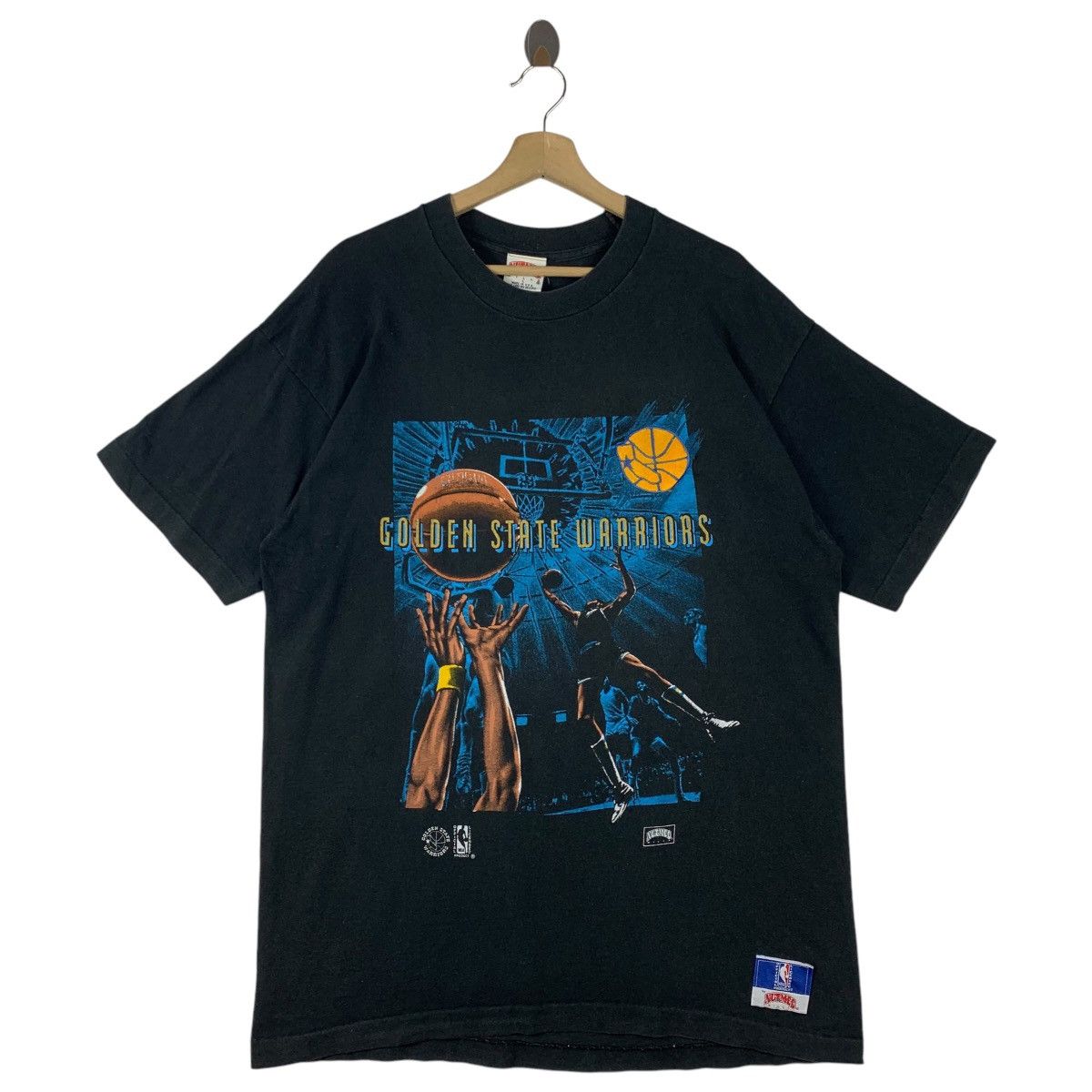 NBA × Nutmeg × Vintage Vintage GOLDEN STATE WARRIORS nutmeg mills tag nba tee Size US L / EU 52-54 / 3 - 1 Thumbnail