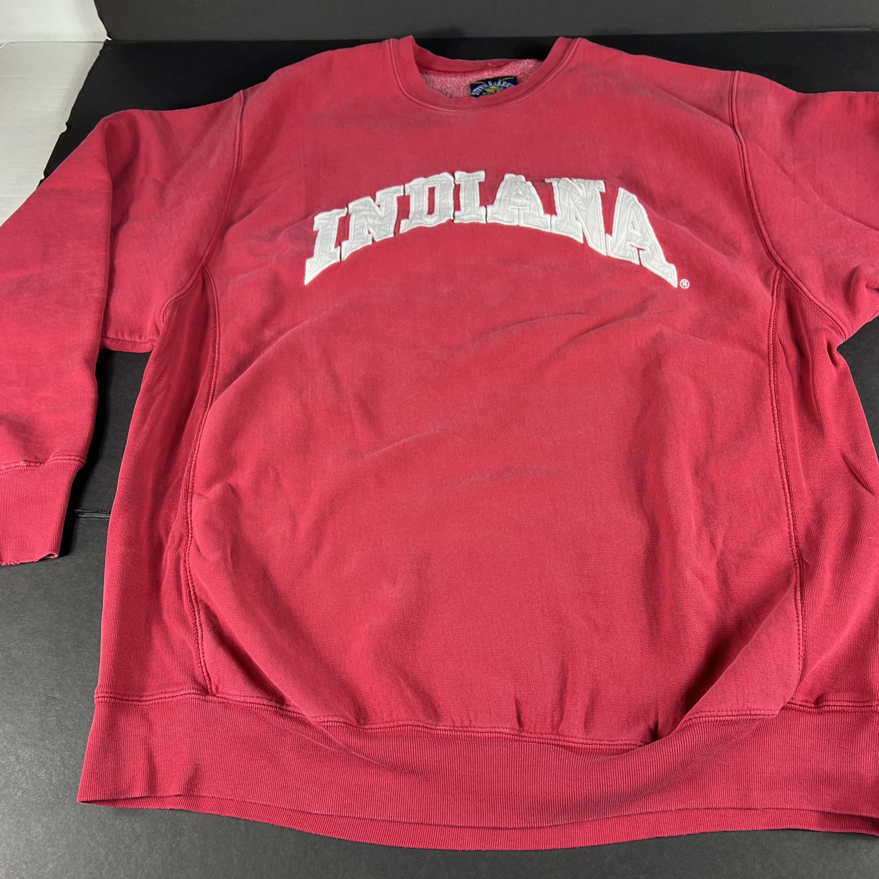 NCAA Y2K Steve Barry Indiana Hoosiers Sweater Distressed Crewneck Size US XL / EU 56 / 4 - 7 Thumbnail