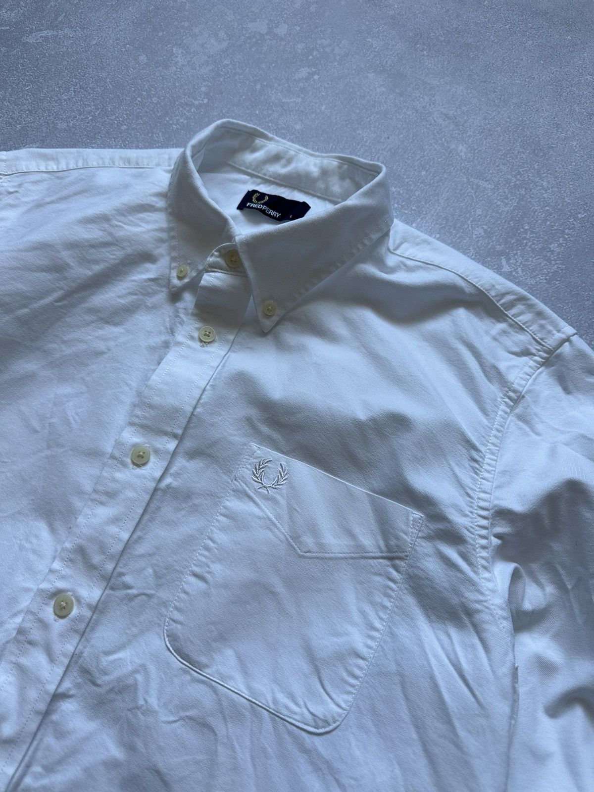 Designer × Fred Perry × Vintage Shirts button ups Fred Perry Vintage White size L Size US L / EU 52-54 / 3 - 4 Thumbnail