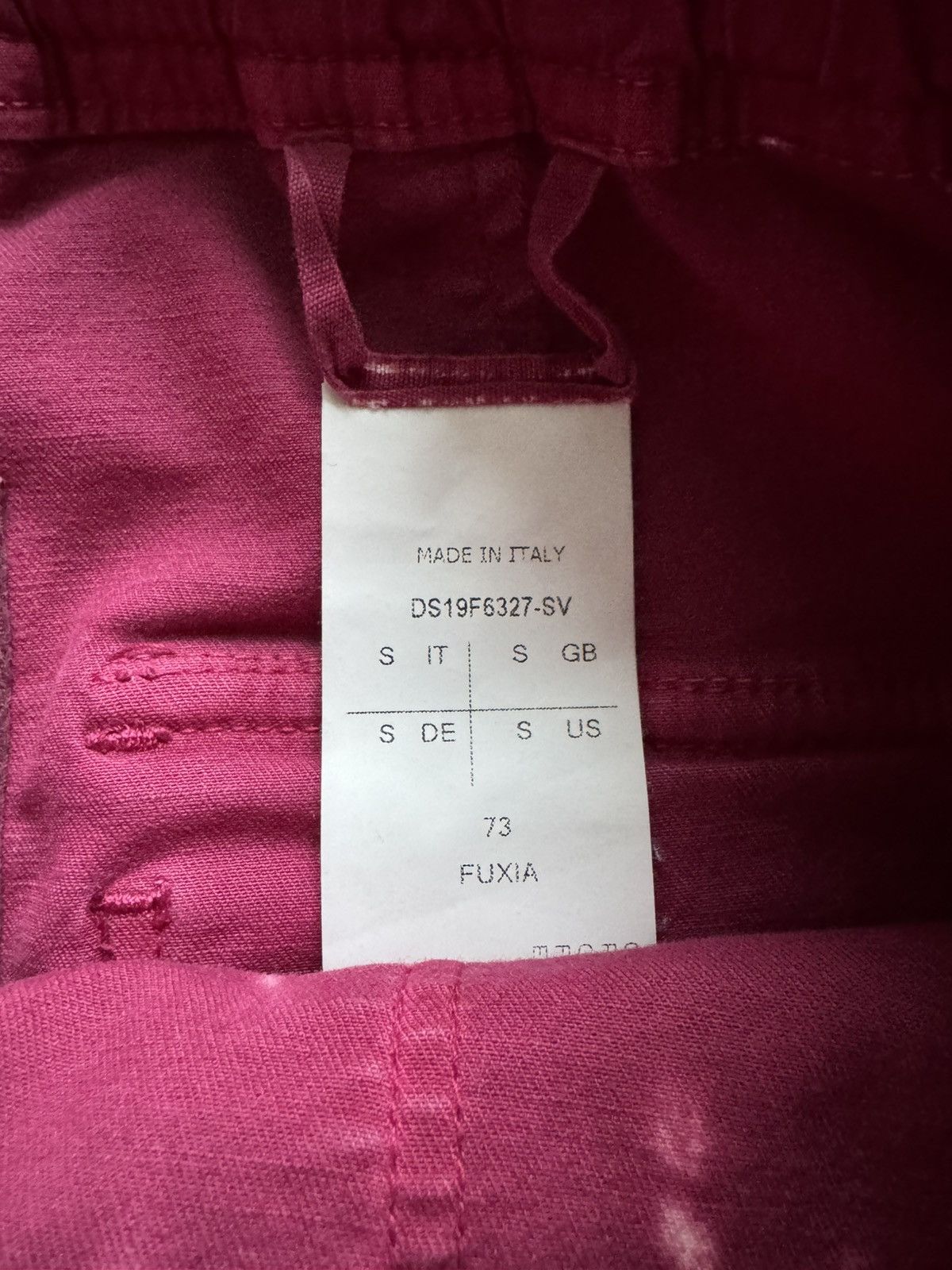 Rick Owens × Rick Owens Drkshdw * SAMPLE * FW19 LARRY DRKSHDW FUXIA PINK DEGRADE CREATCH Size US 30 / EU 46 - 7 Thumbnail