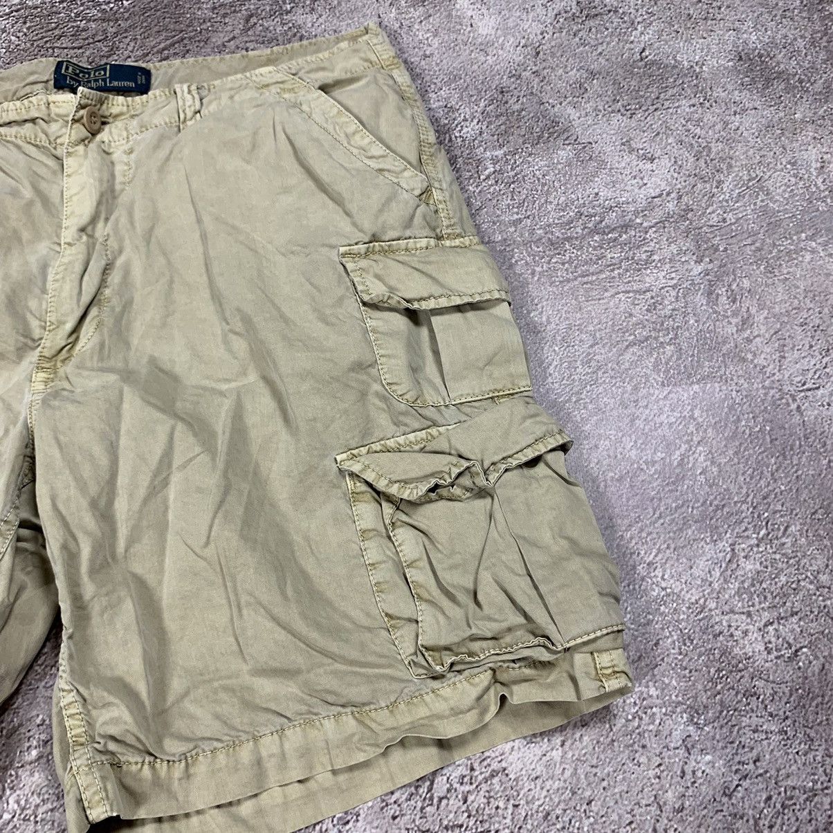 Vintage Vintage Y2K Polo Ralph Lauren Cargo Shorts Baggy Khaki 32 Size US 32 / EU 48 - 3 Thumbnail