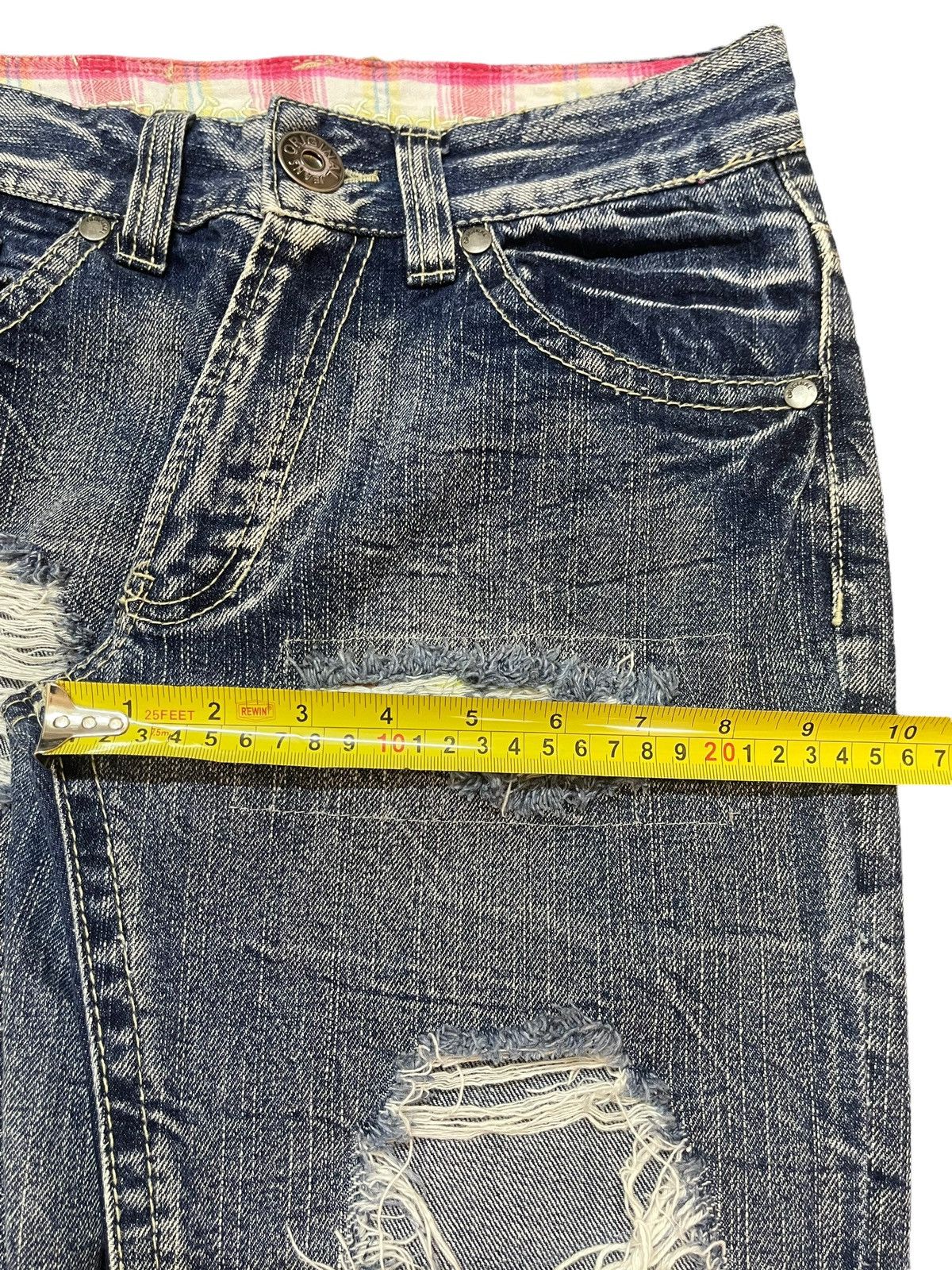 Kapital Vintage Japanese Brand Blue Wash Distressed Style Jeans Size US 28 / EU 44 - 14 Thumbnail