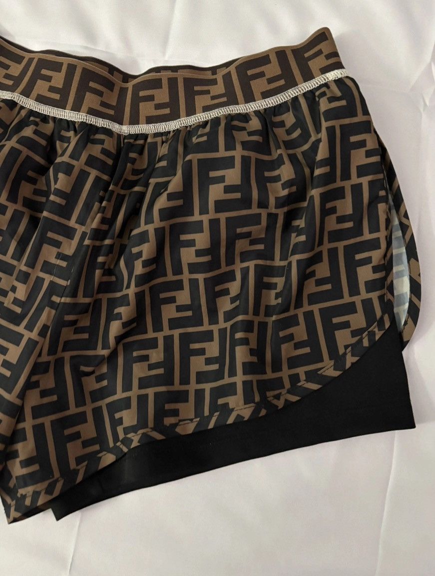 Fendi Fendi Zucca FF Monogram Athletic/Beach Tights Shorts Size 28" / US 6 / IT 42 - 4 Thumbnail