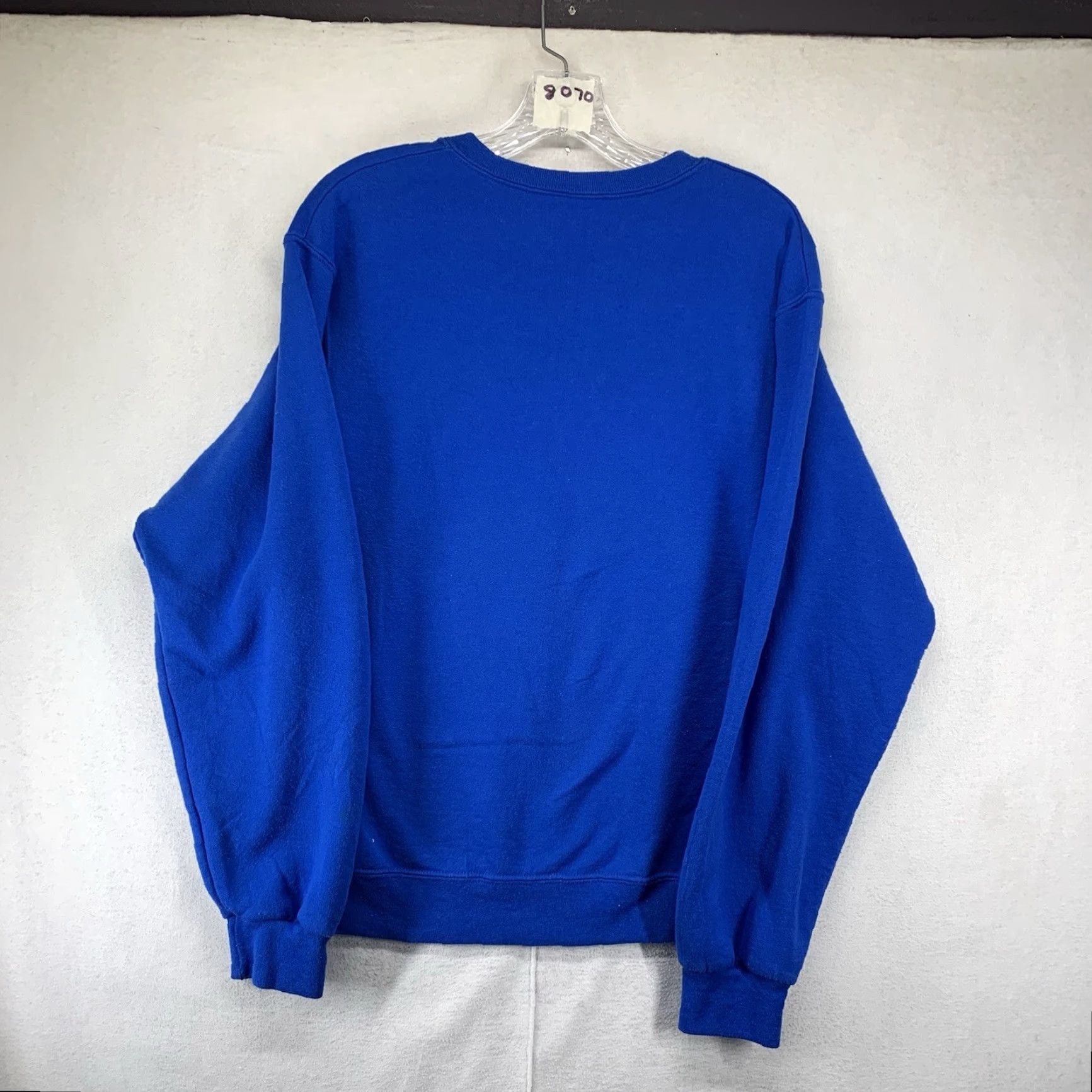 Vintage VINTAGE 90s Nautical Nature Lighthouse Winter Snow Fleece Sweatshirt Adult Small Unisex Blue Graphic Pullover Size US S / EU 44-46 / 1 - 6 Thumbnail