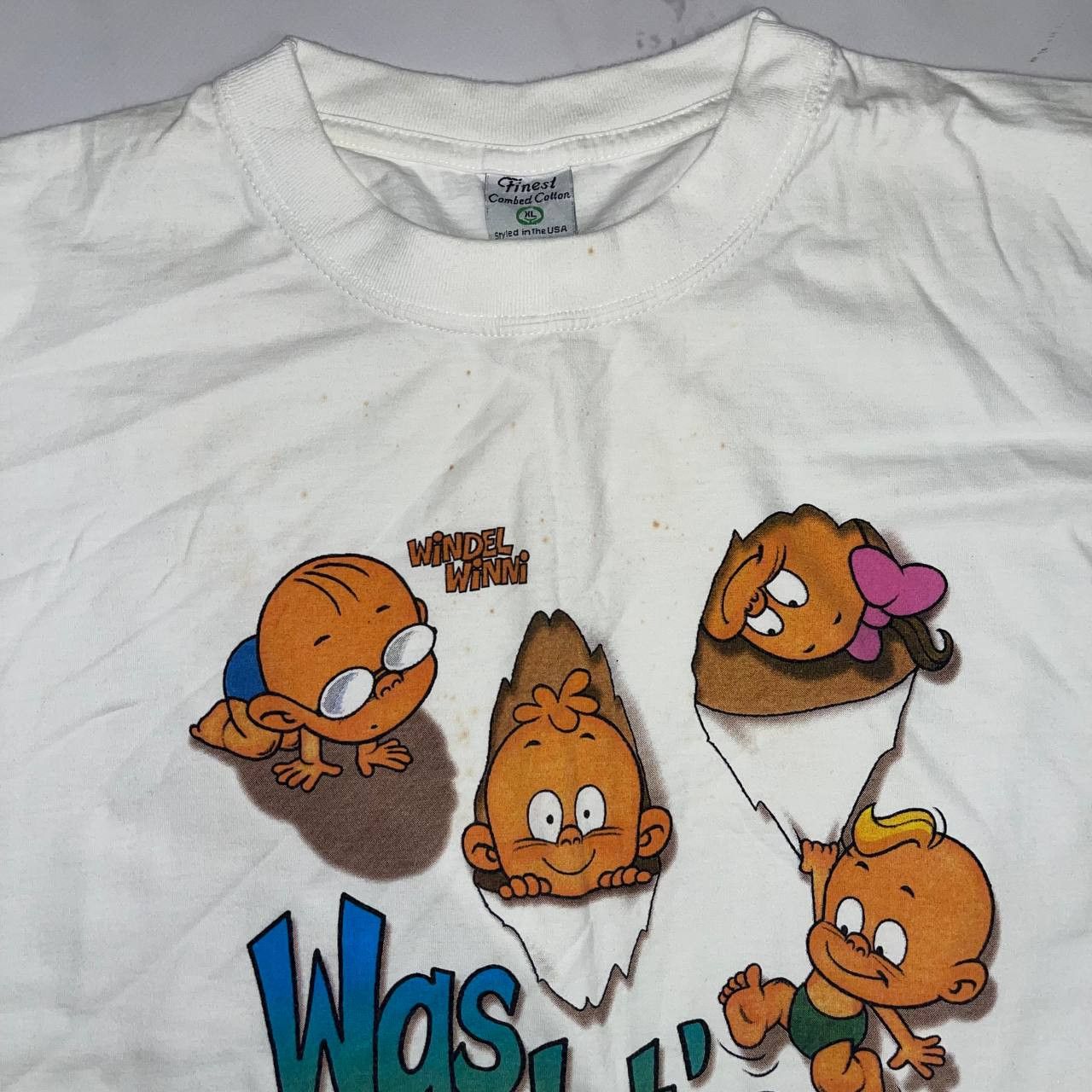 Vintage Vintage Vintage Windel Winni Was geht'n ad T-Shirt size XL Size US XL / EU 56 / 4 - 7 Thumbnail