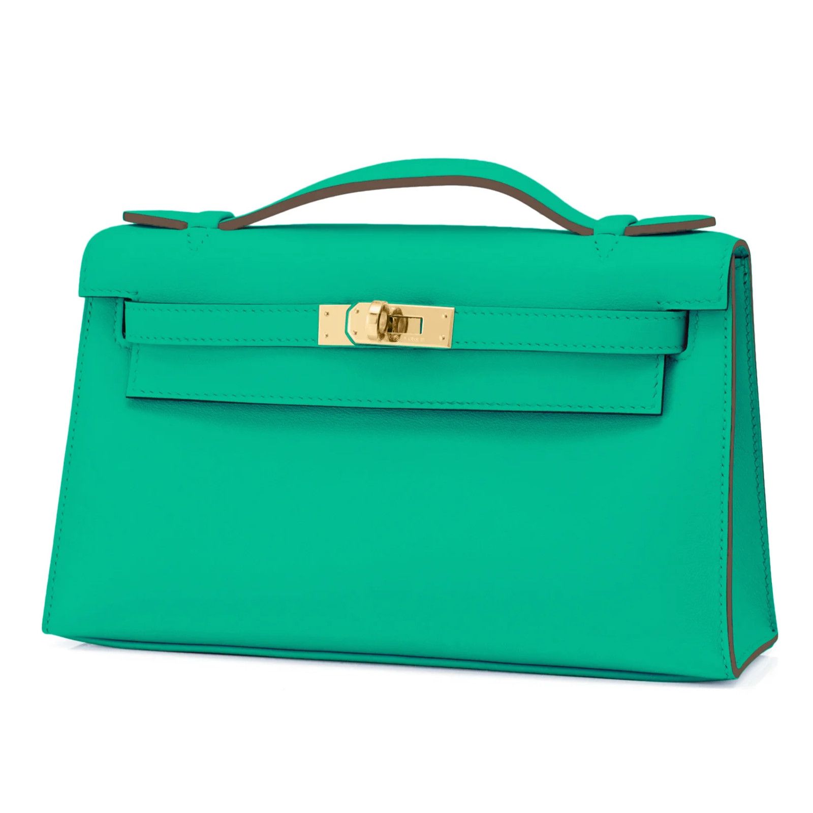 Hermes Hermes Kelly Pochette Mini Kelly Gold Hardware Clutch Bag Size ONE SIZE - 5 Thumbnail