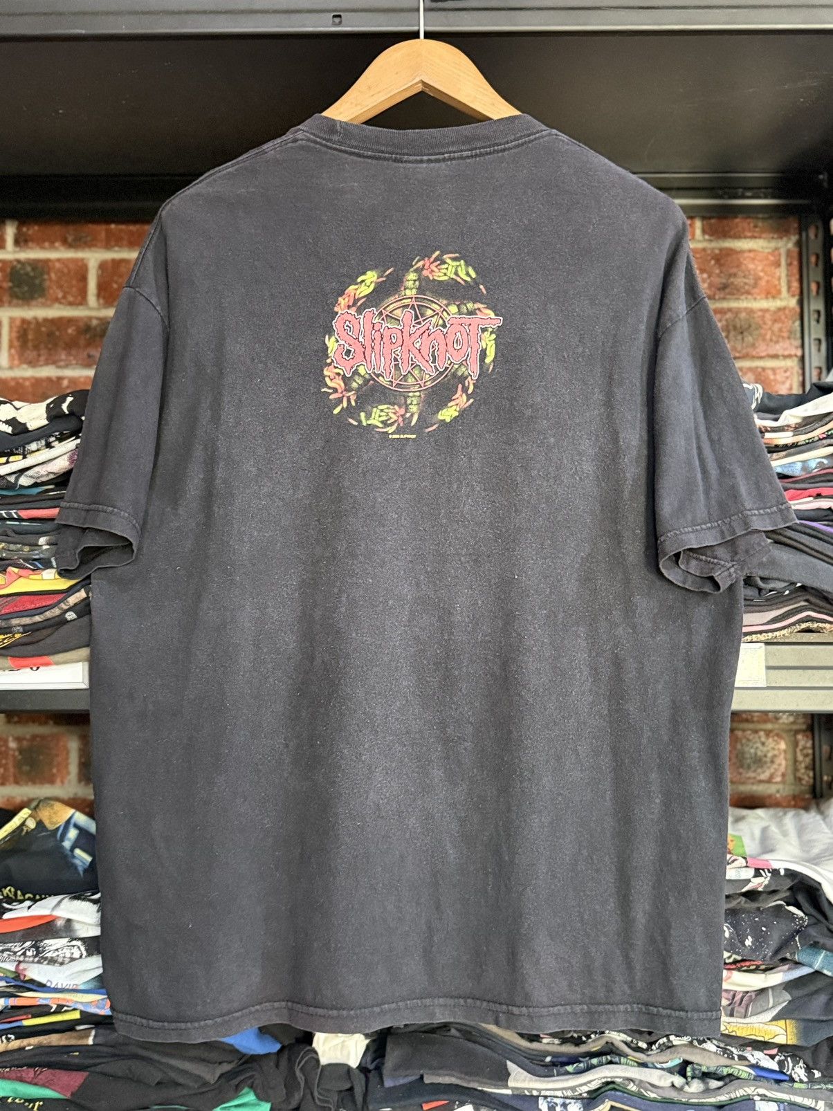 Band Tees Vintage Slipknot American Heavy Metal Band Promo Faded Tee Size US XL / EU 56 / 4 - 5 Thumbnail