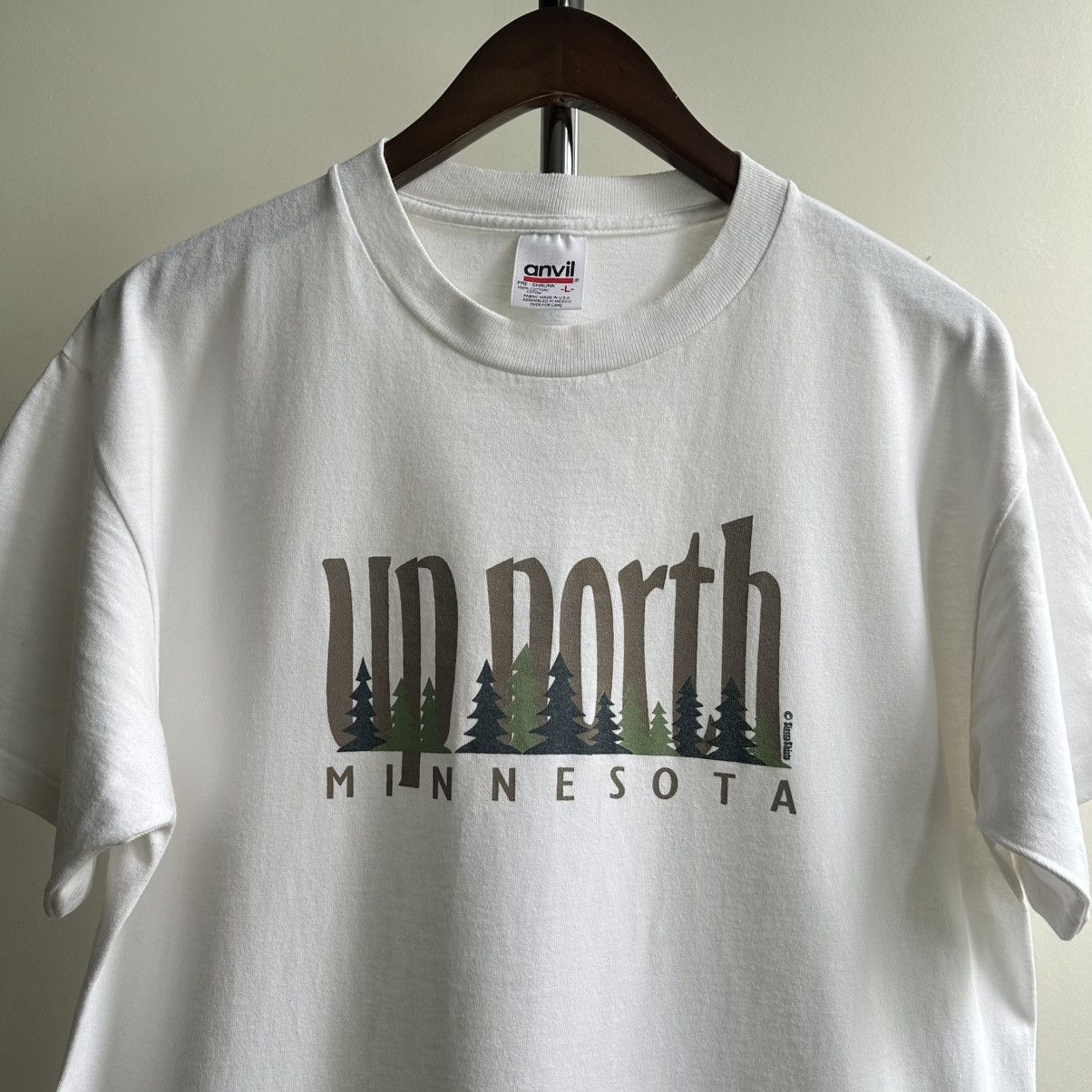 Vintage Vintage 90s Minnesota Up North Single Stitch Promo Tee Size US L / EU 52-54 / 3 - 2 Thumbnail