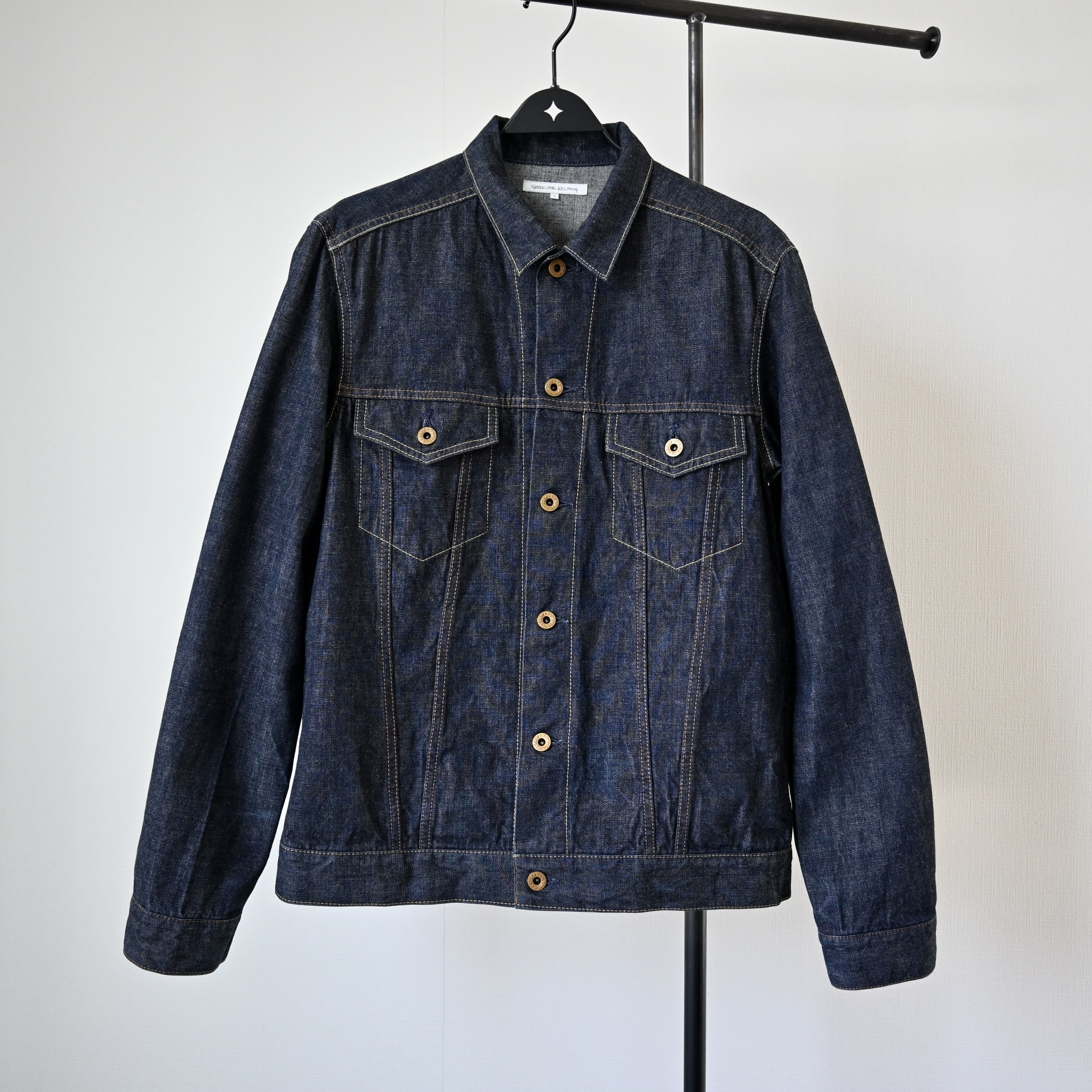 United Arrows UA Green Label Relaxing light ounce denim trucker jacket Size US M / EU 48-50 / 2 - 1 Thumbnail