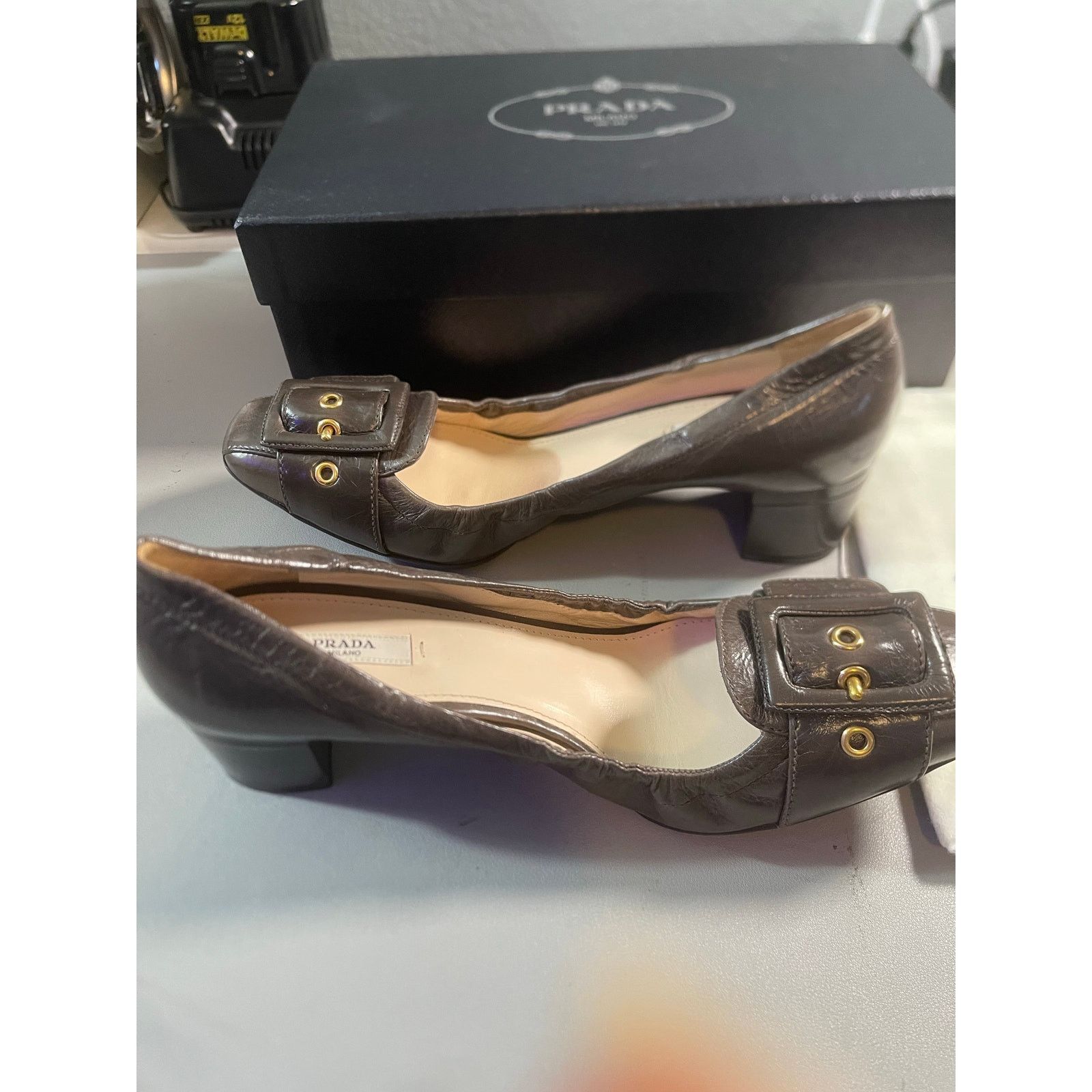 Prada Prada Calzature Donna 40 1D711CF045 Antic Soft1 Grafite Size US 9 / IT 39 - 2 Thumbnail