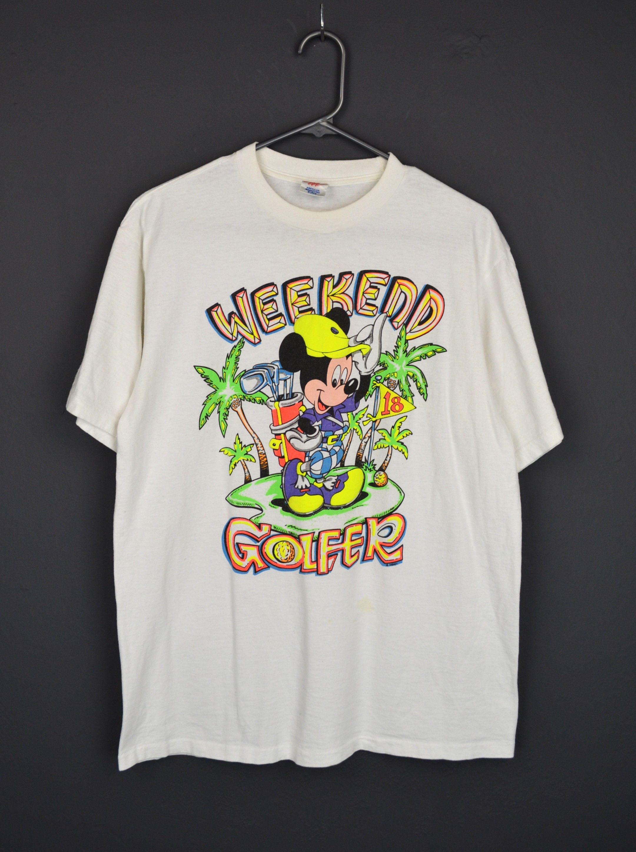 Vintage Mickey Mouse Weekend Golfer Vintage 90s Disney Cartoon L Size US L / EU 52-54 / 3 - 2 Thumbnail