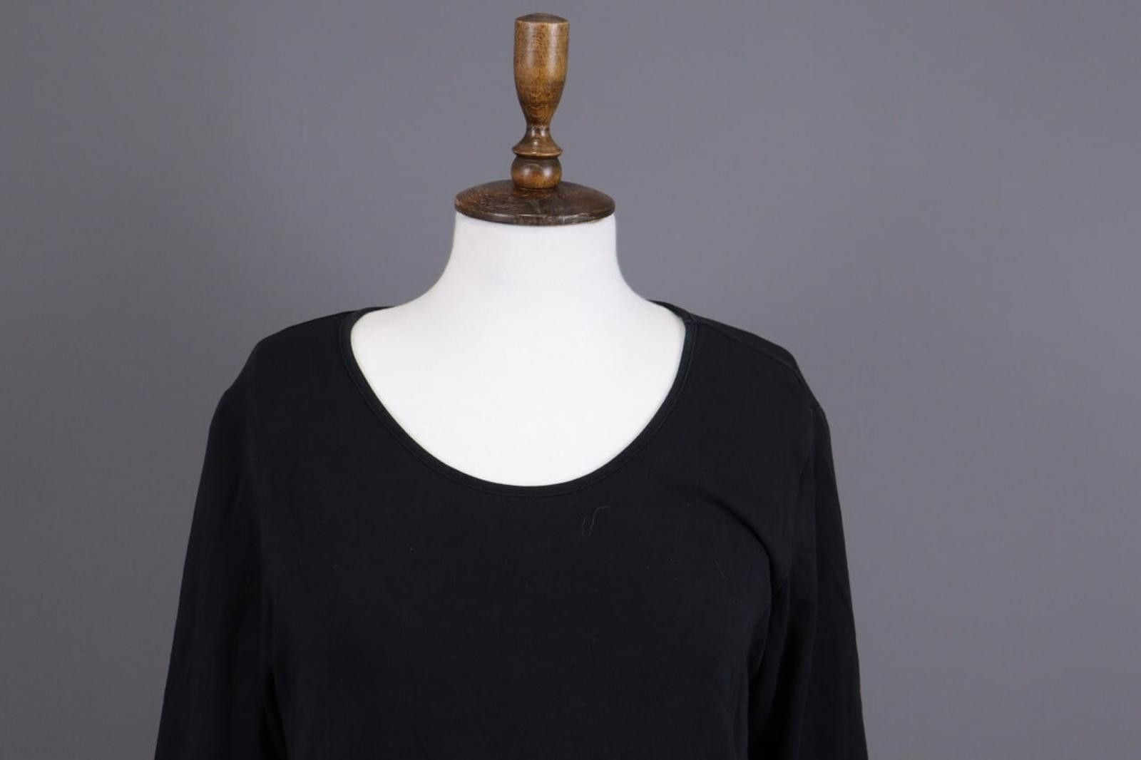 Designer Gudrun Sjoden Black Lagenlook Relaxed A-Line Dress Size L Size L / US 10 / IT 46 - 3 Thumbnail