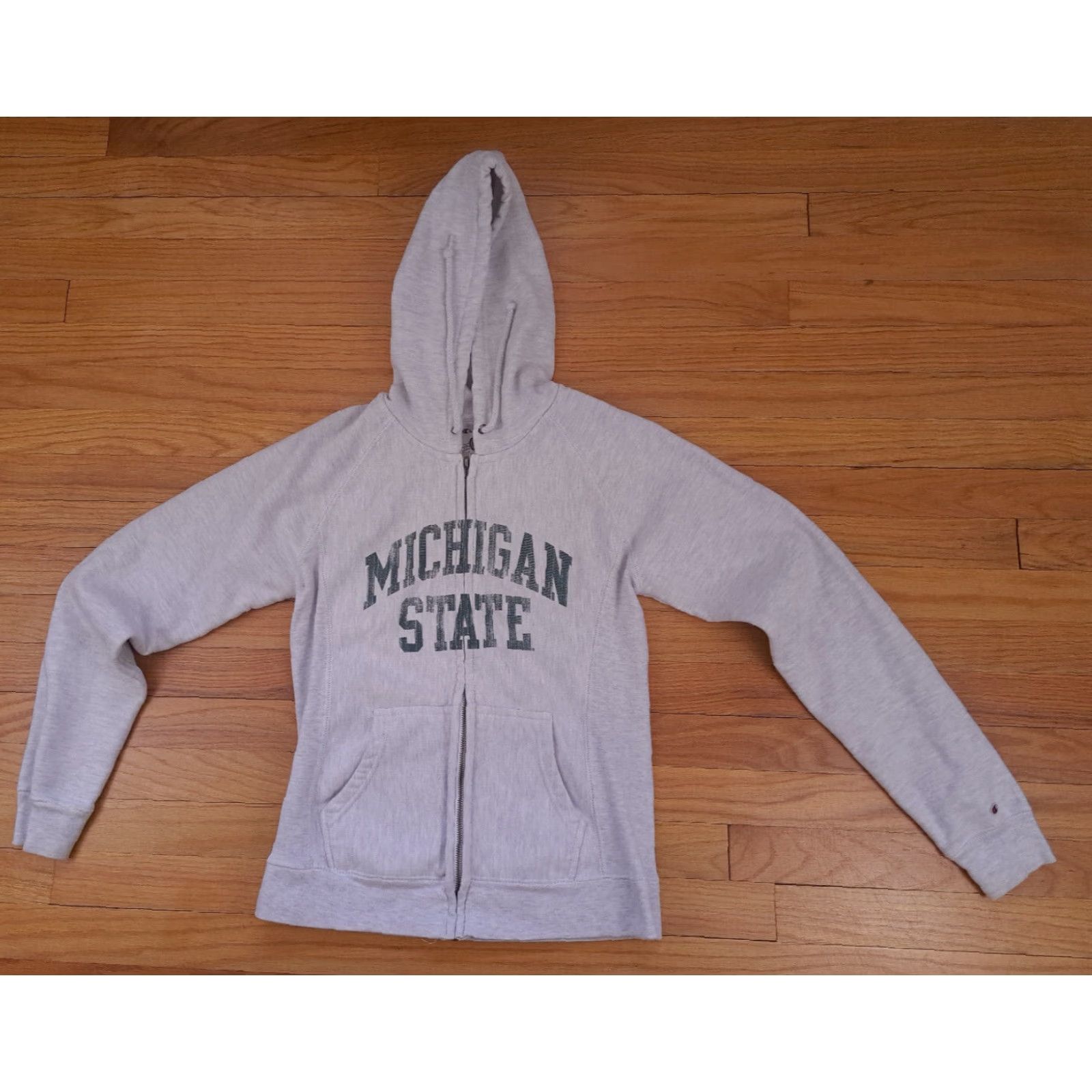 Champion Champion Reverse Weave Sweatshirt Zip Hoodie State Women S Cream Full Zip Hooded 23in Long 19in Chest Regular Size S Size S / US 4 / IT 40 - 2 Thumbnail