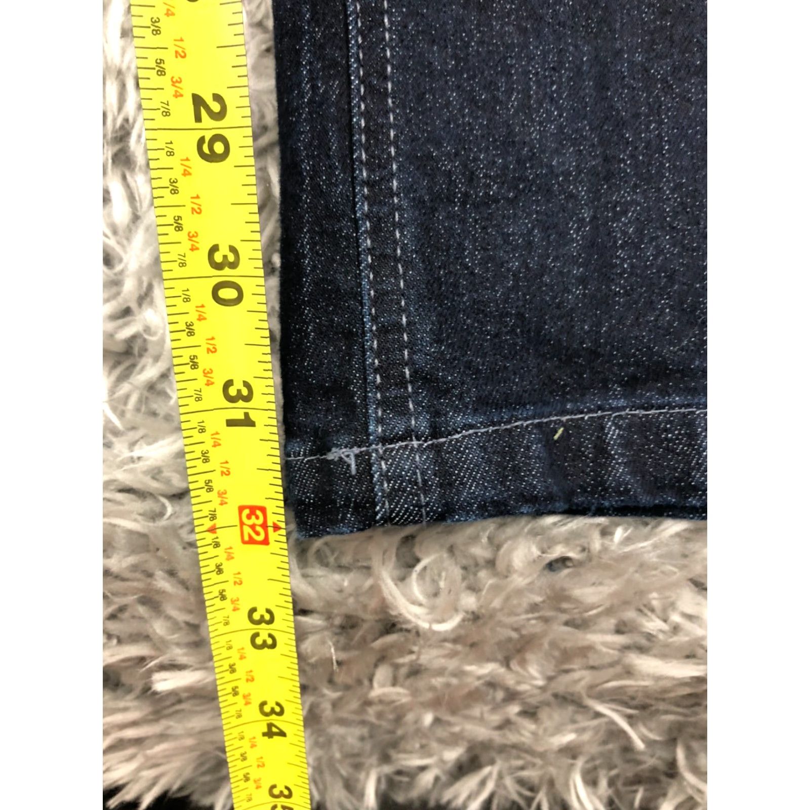 Vintage Apparel Collection Jeans Slim Straight Womens Size 12 Dark Blue Wash 5-Pocket Denim Straight Slim Size 34" / US 12 / IT 48 - 3 Thumbnail