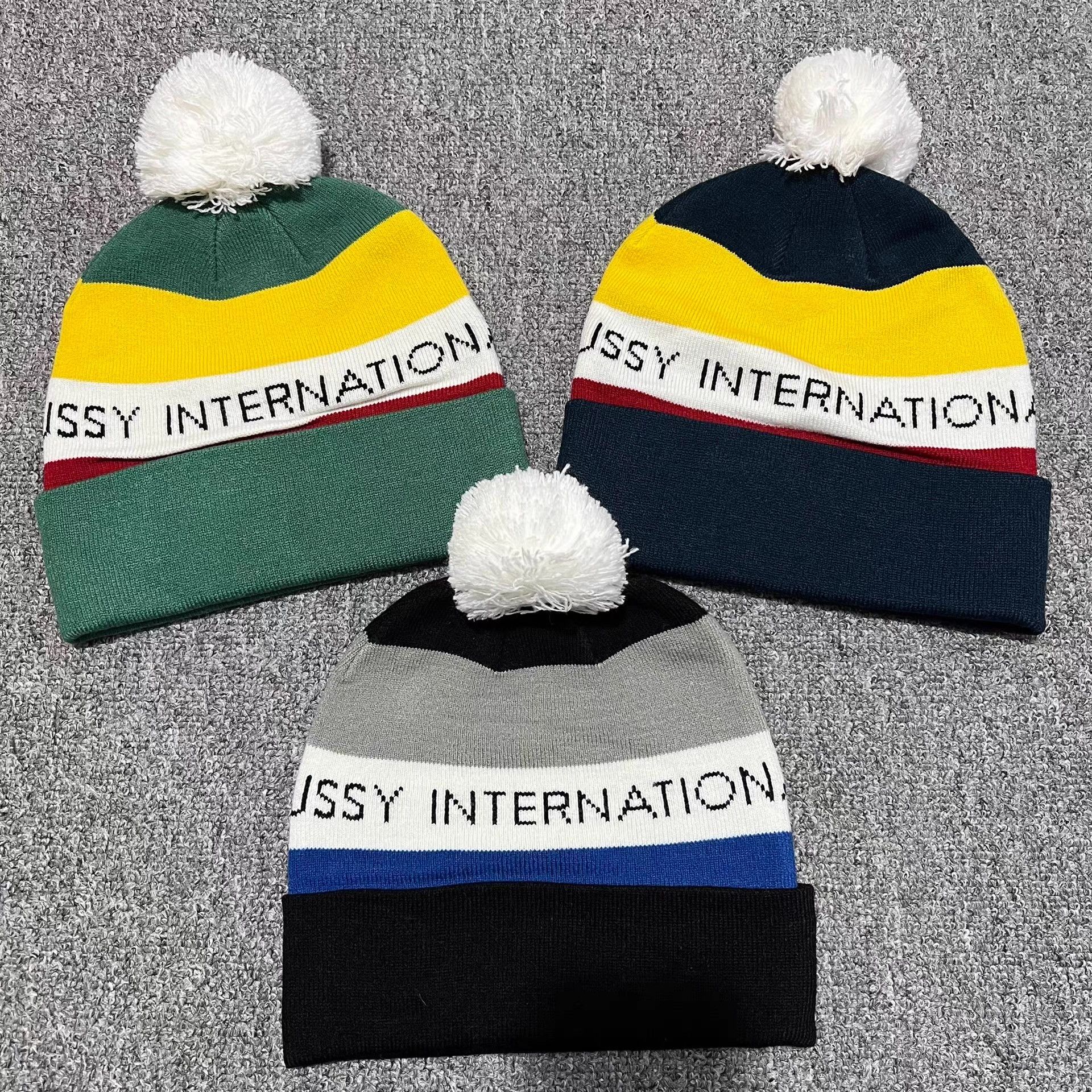 Stussy Stussy color-block striped knit beanie Q7 Size ONE SIZE - 1 Thumbnail