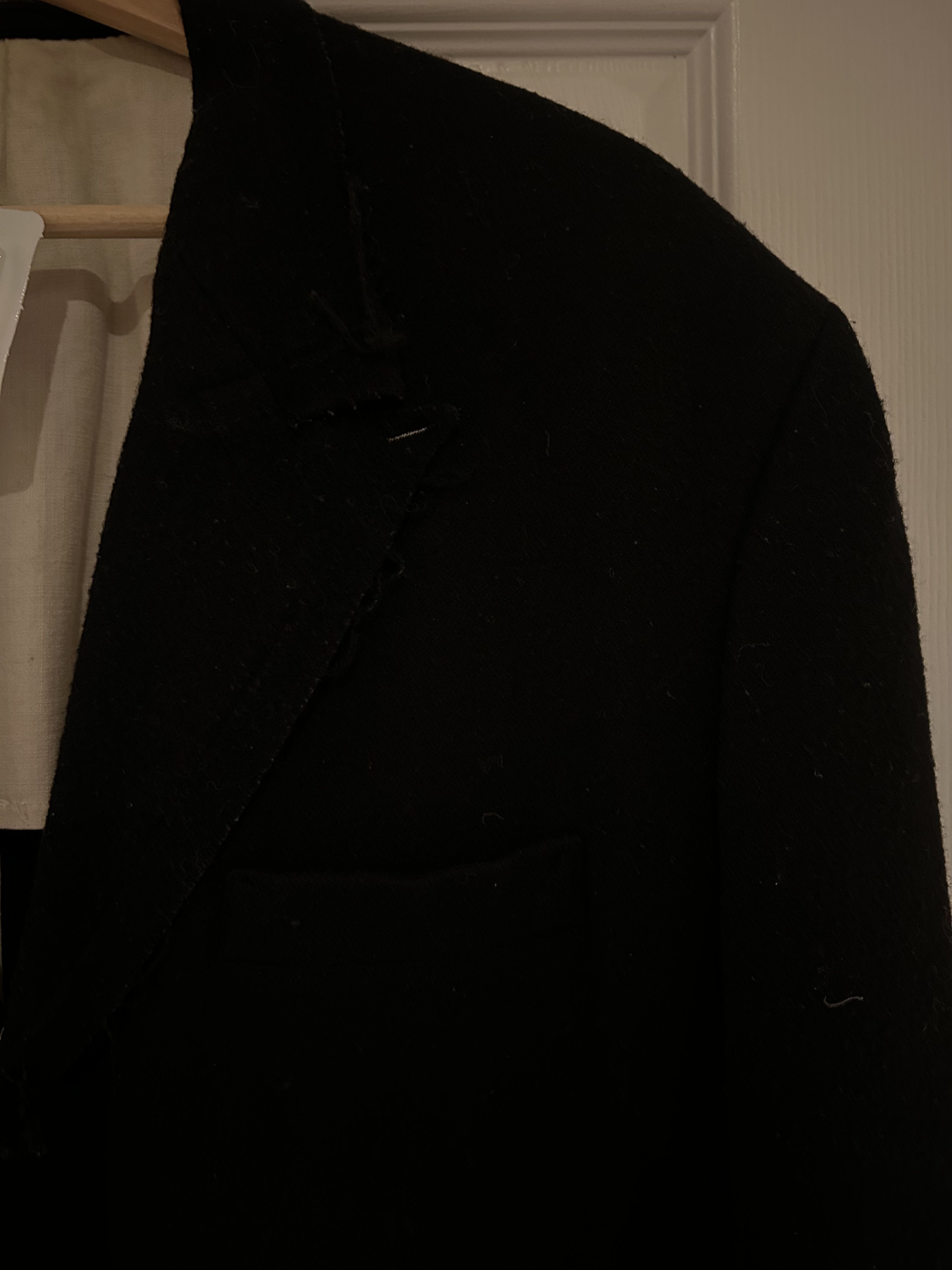 Yohji Yamamoto Black Wool Blazer Size 50L - 6 Thumbnail