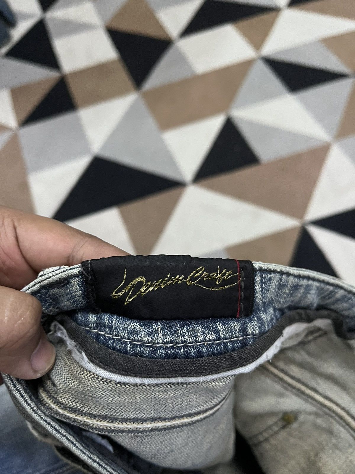 14th Addiction Vintage Denim Craft Flare Mudwash Ripped Distressed Denim Size US 31 - 10 Thumbnail