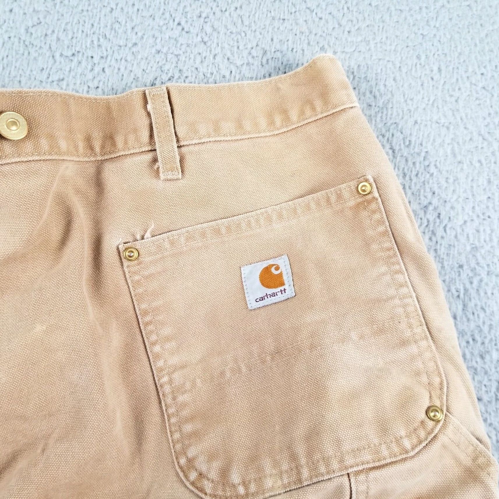 Carhartt Carhartt Double Knee Pants Logger Cut 42x27 Brown Grunge Workwear Mens Size US 42 / EU 58 - 5 Thumbnail