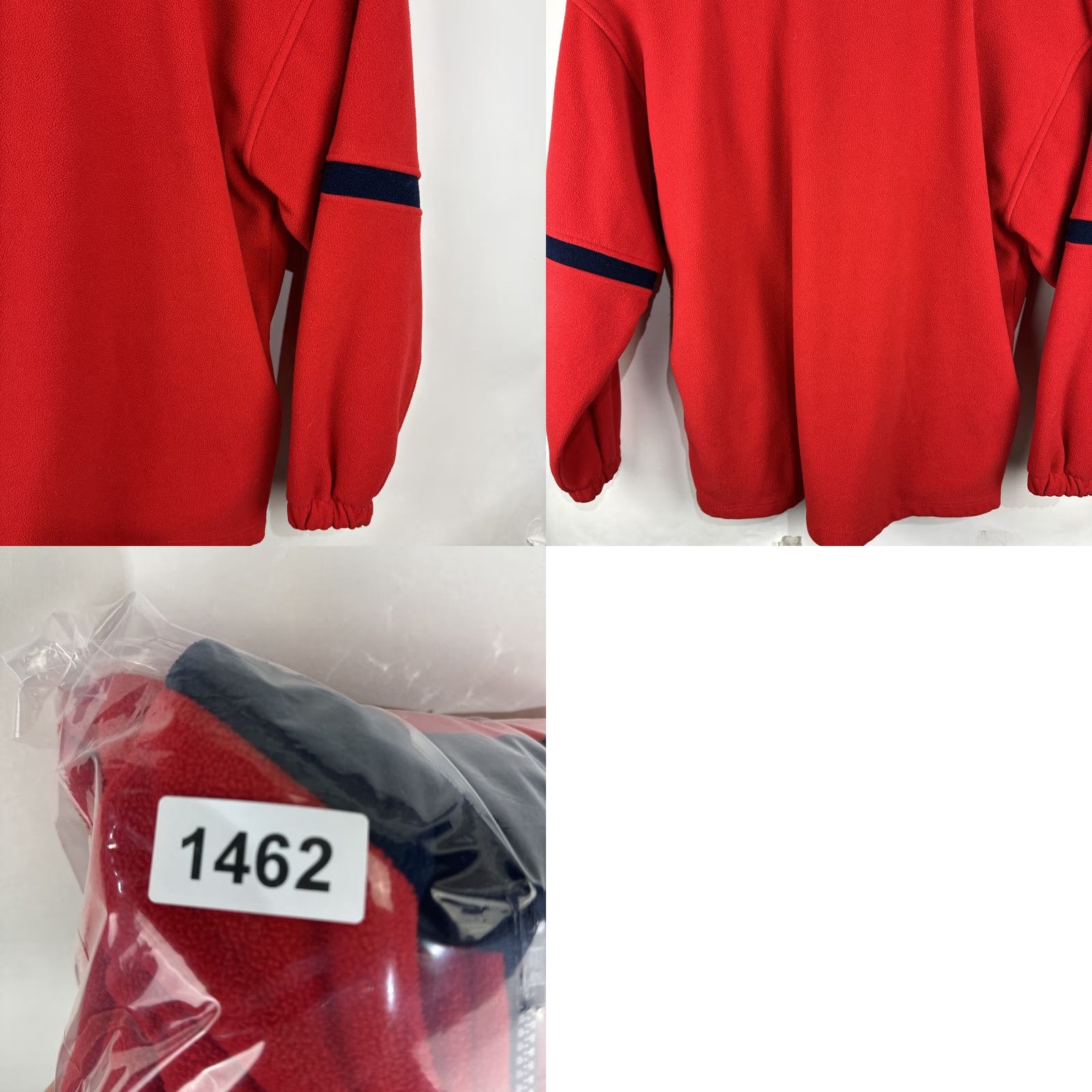 Vintage VINTAGE Polo Sport Polo Sport 1/4 Zip Pullover Red Fleece 2XL Shirt Mens Size US XXL / EU 58 / 5 - 10 Thumbnail