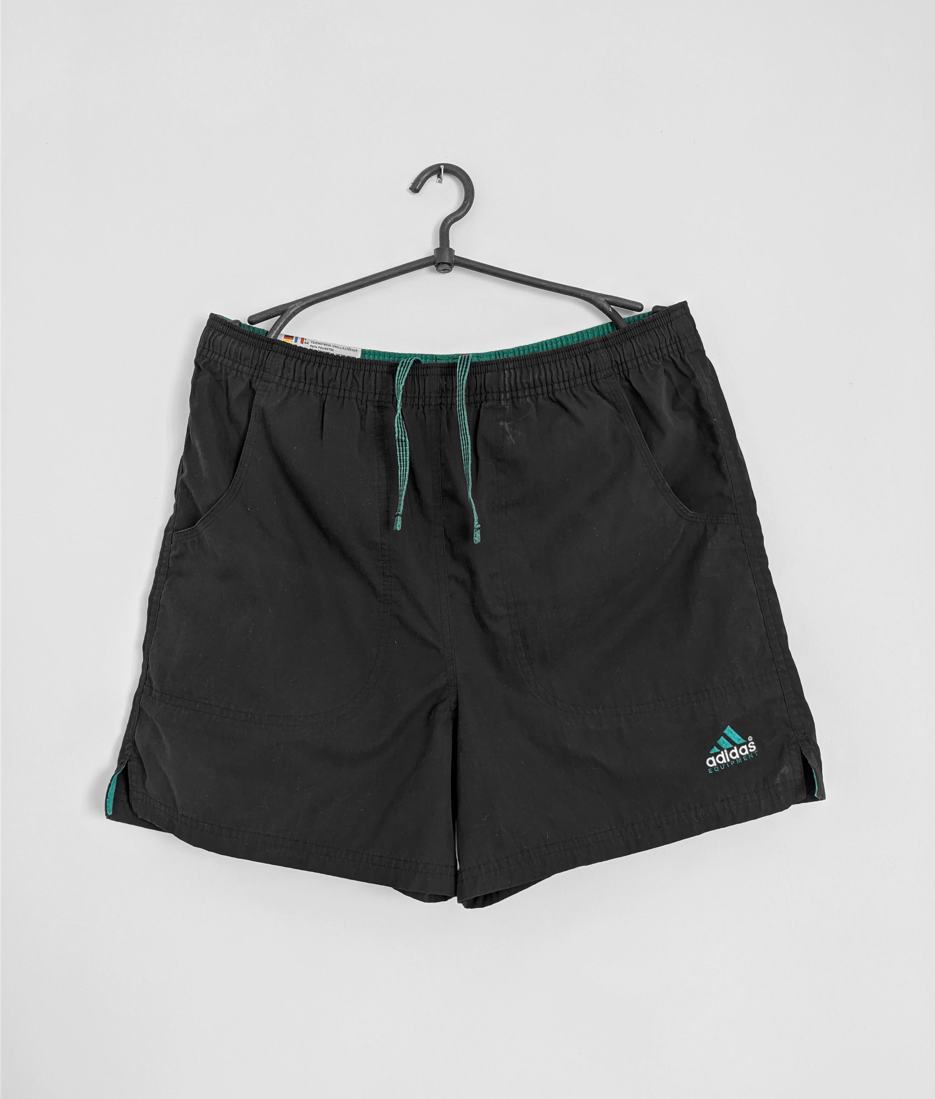 Adidas Vintage Adidas Equipment shorts black Grailed