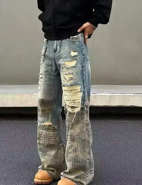 Japanese Brand Mitsuya x Naoko Y2K Style Distressed Pant Size US 30 / EU 46 - 4 Thumbnail