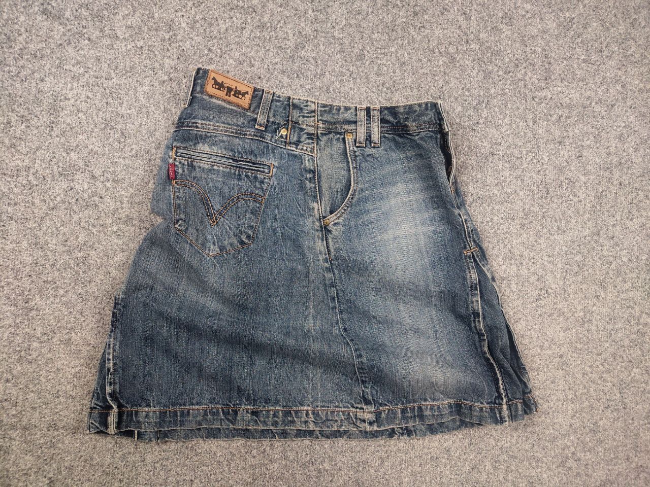 Levi's Vintage Levi's Y2K Style A-Line Deconstructed Denim Skirt Size 29" - 9 Thumbnail