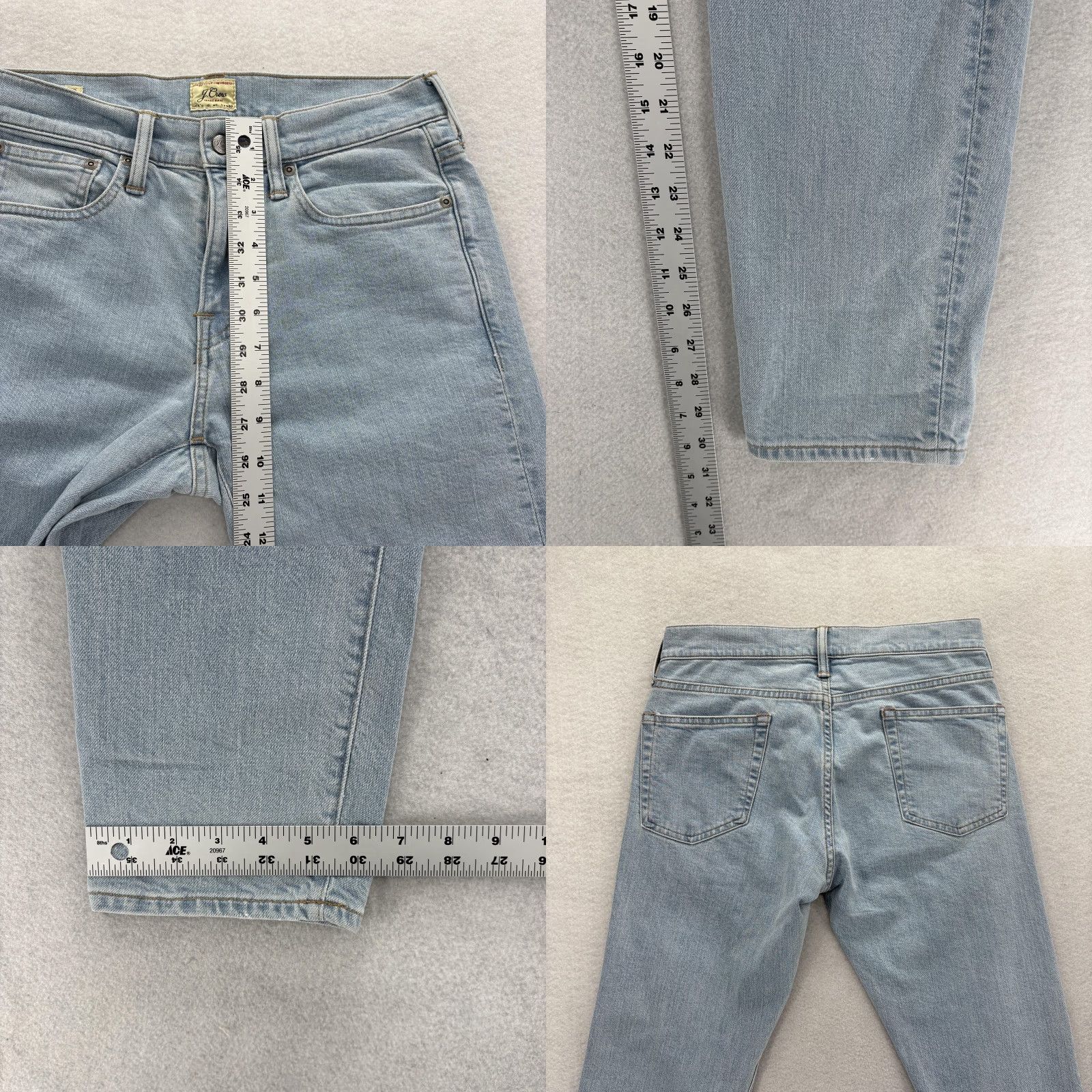 J.Crew J.CREW 484 Stretch Jeans Mens 28x30 Light Wash Slim Tapered Denim Blue Preppy denim jeans, Mens, 28, Light wash, 30 inseam Size US 28 / EU 44 - 8 Thumbnail