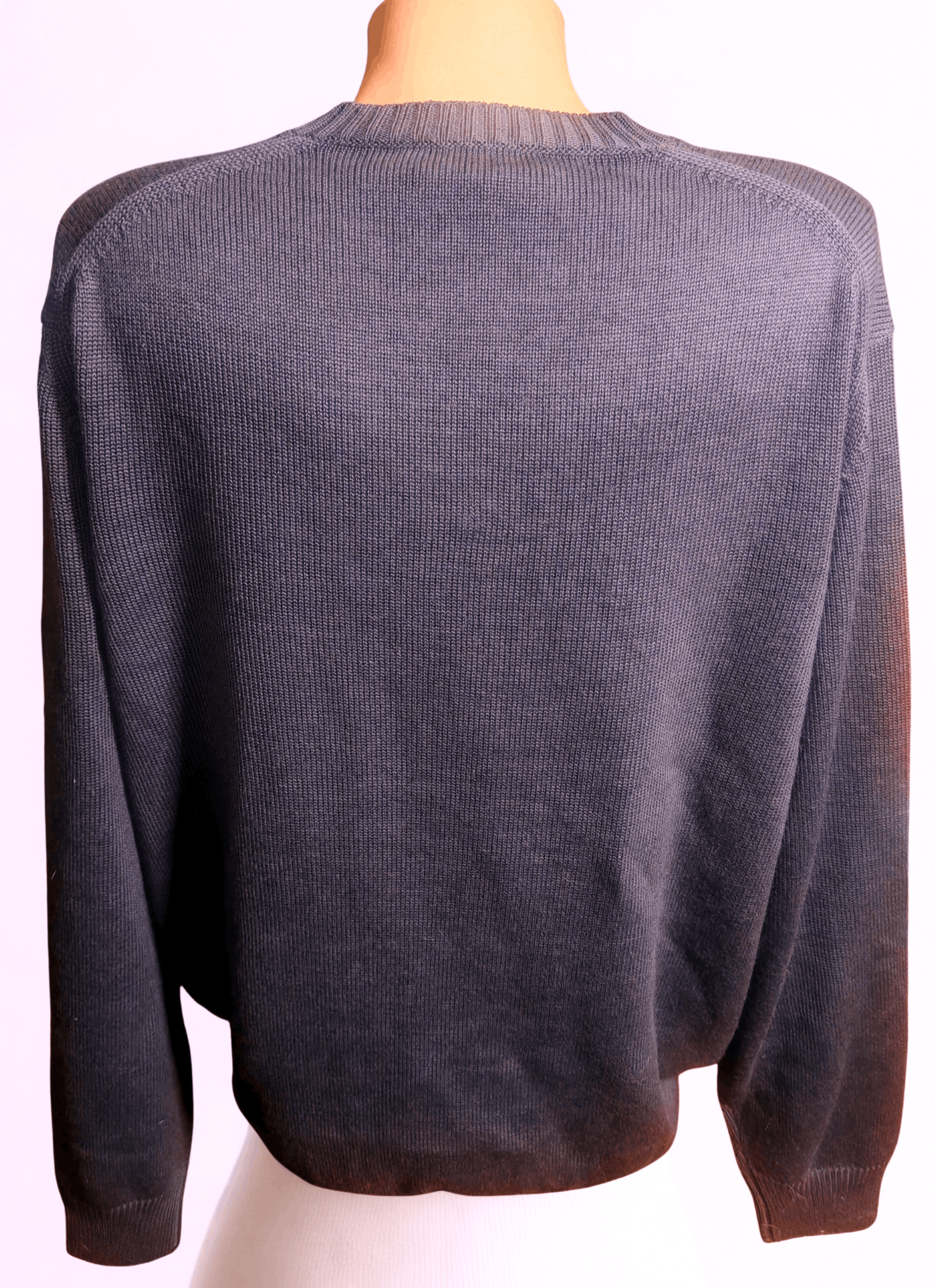 Other VTG Navigare Purple Merino Wool V-Neck Jumper made in Italy Size US XL / EU 56 / 4 - 3 Thumbnail