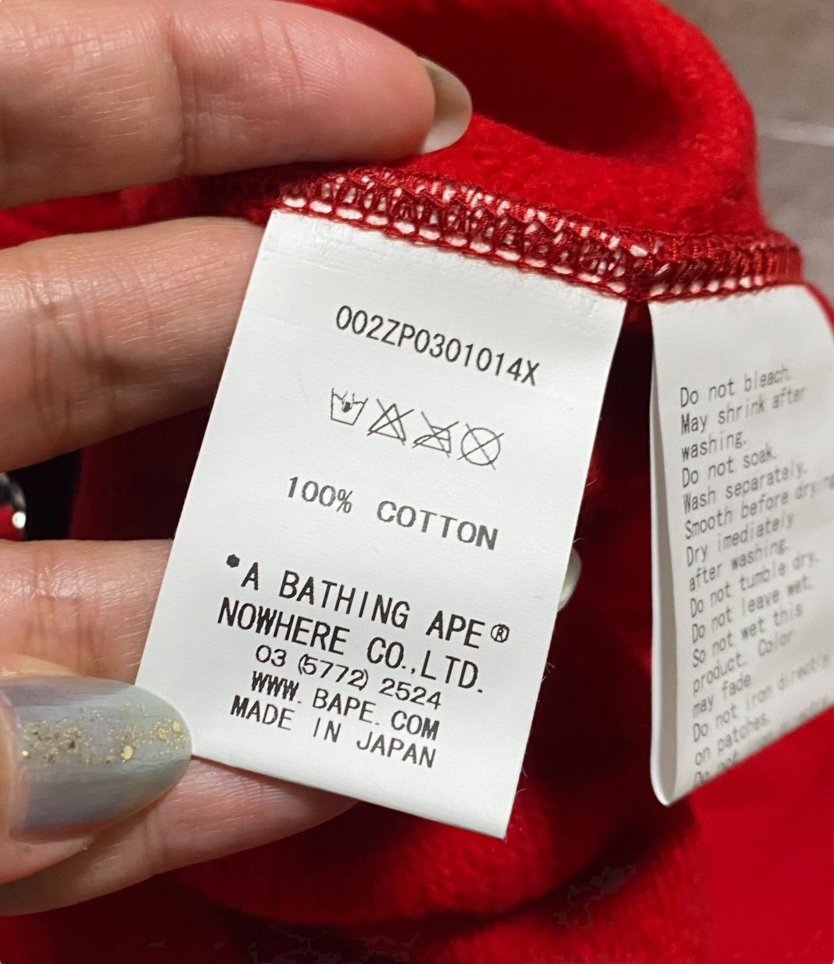 Bape BAPE Jurassic Full Zip Hoodie Red Size US L / EU 52-54 / 3 - 11 Thumbnail