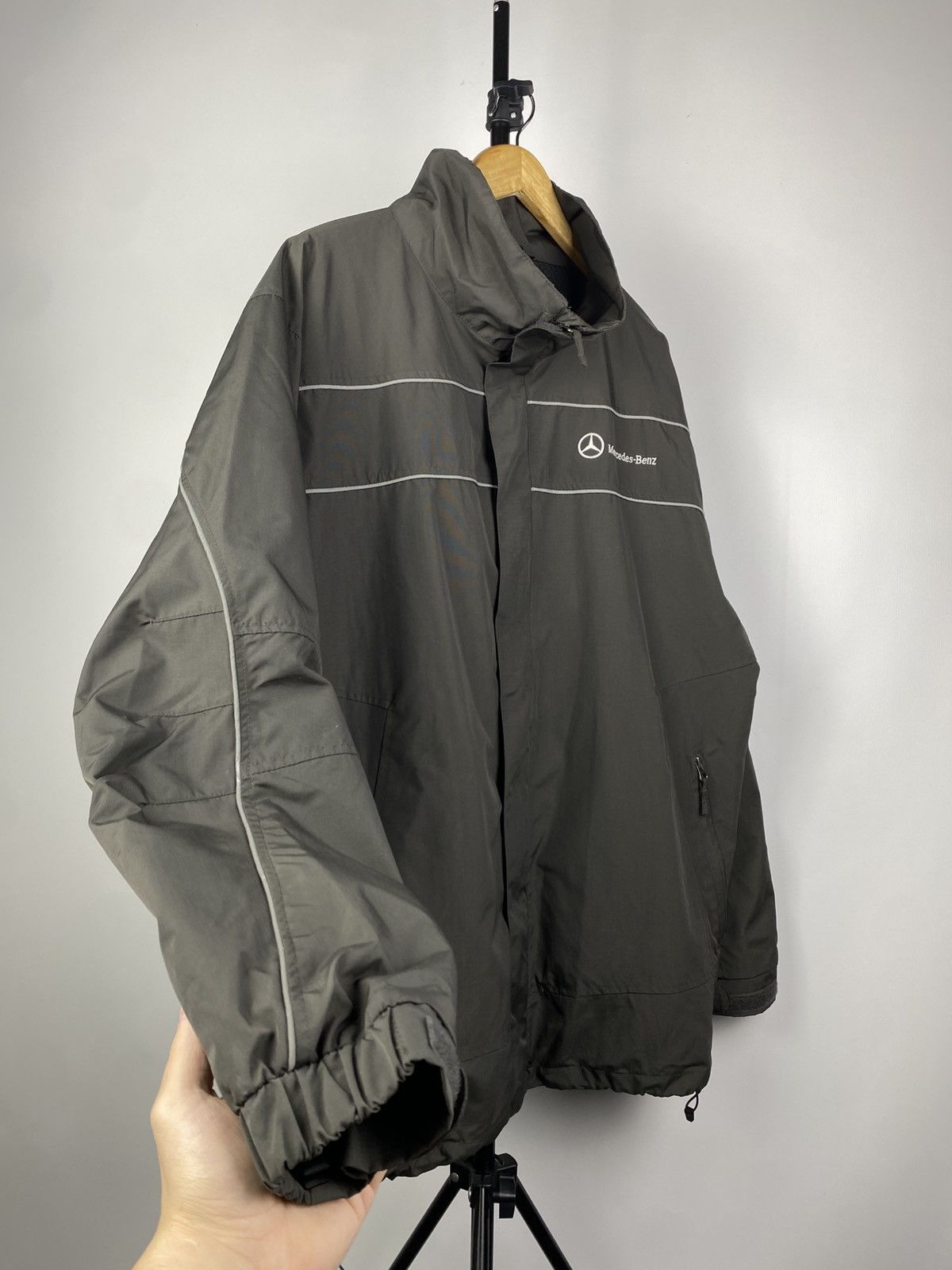 Mercedes-Benz × Vintage Official Mercedes ninja Racing Black F1 Big Logo 90s Rare Size US XL / EU 56 / 4 - 2 Thumbnail
