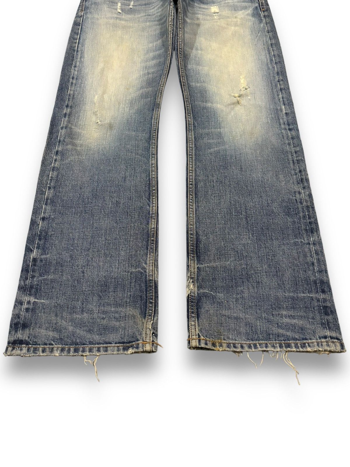 Diesel Vintage Diesel Industry Mud Wash Loose Fit Distressed Jeans Size US 34 / EU 50 - 9 Thumbnail