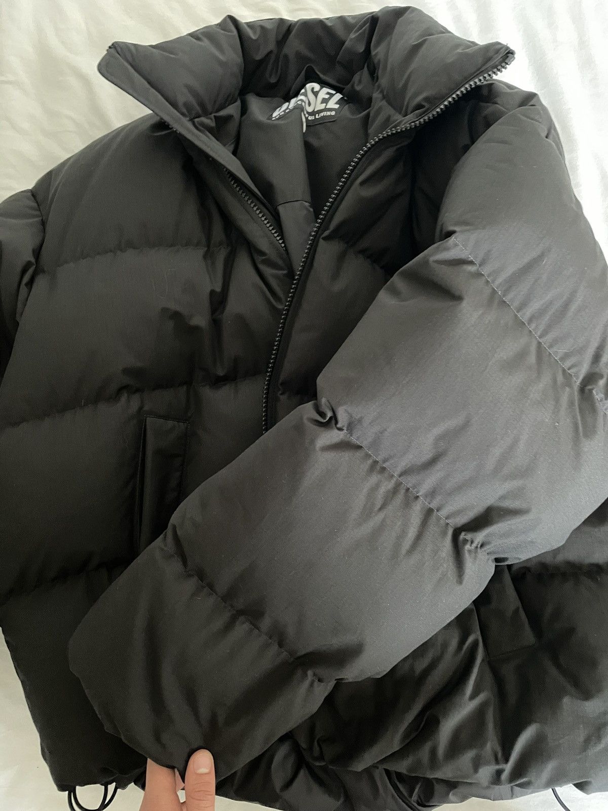 Diesel Diesel Black W-Oval Down Jacket Size US XXL / EU 58 / 5 - 7 Thumbnail