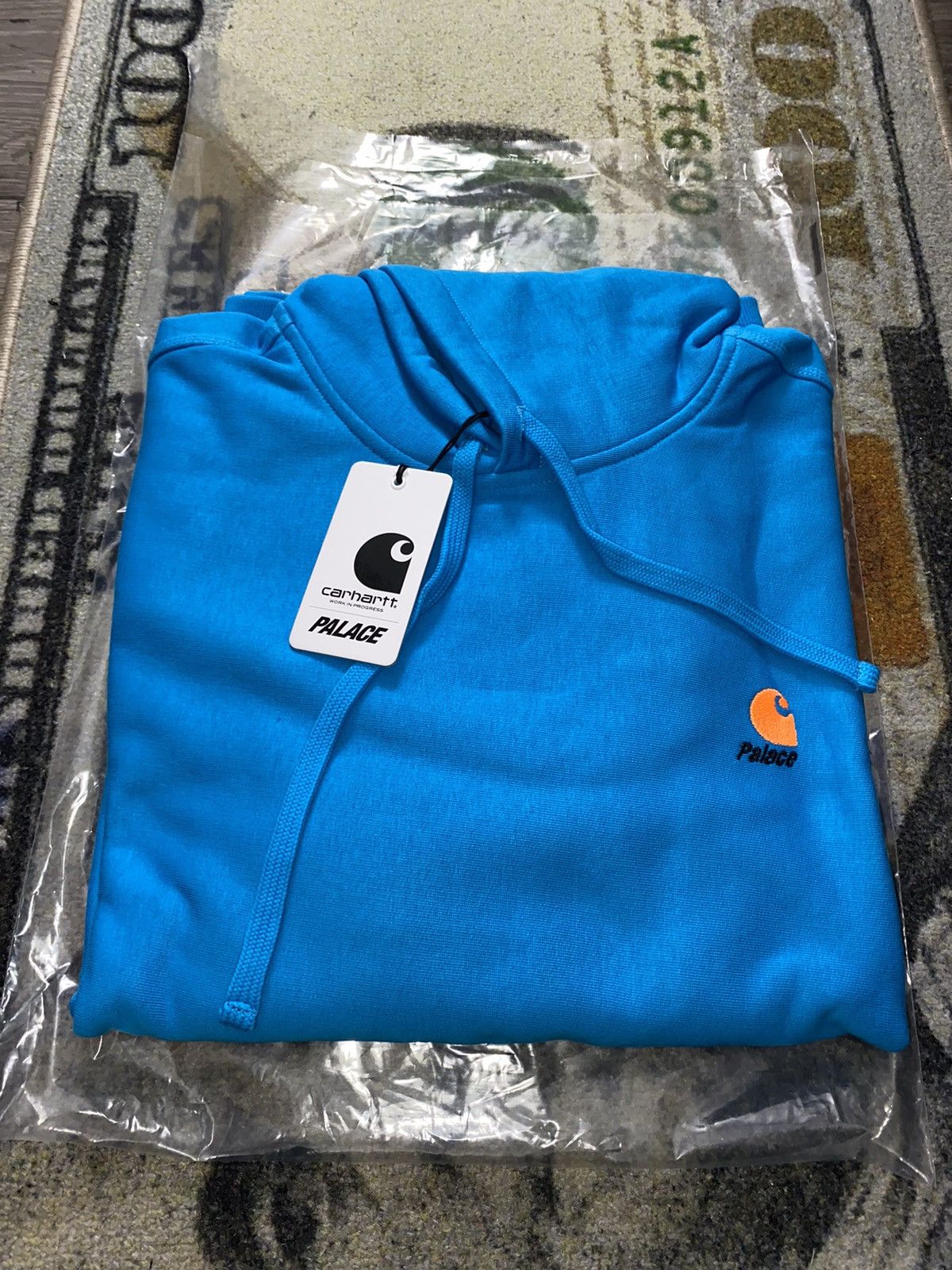 Palace Carhartt WIP Hoodie Blue