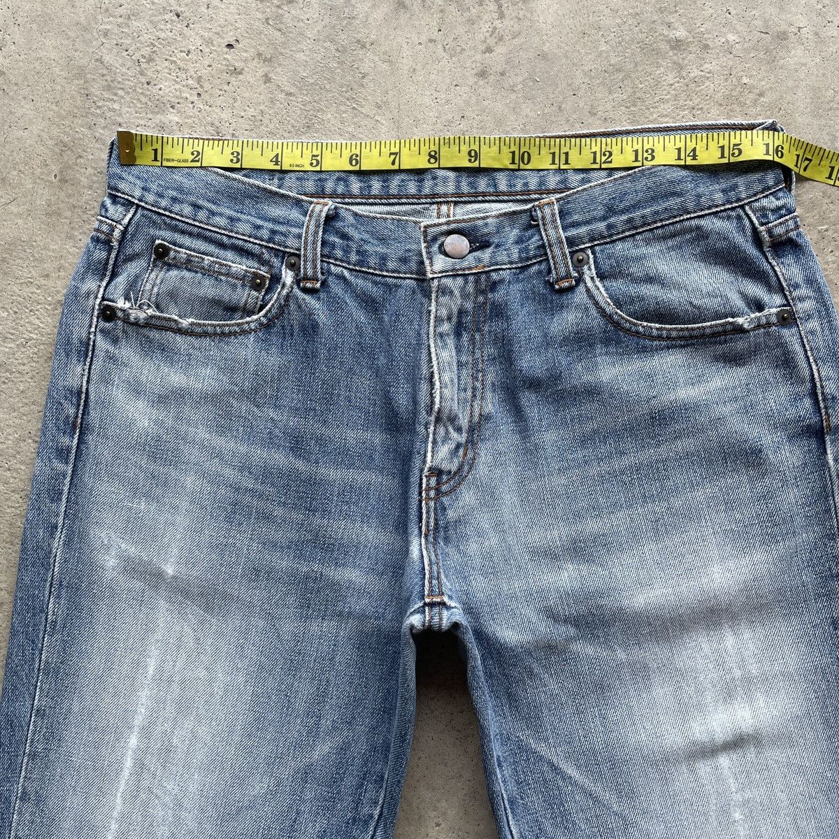 Japanese Brand × Jean W32💥 Vintage Japanese Brand Faded Wash Denim Jeans Pants Size US 32 / EU 48 - 5 Thumbnail